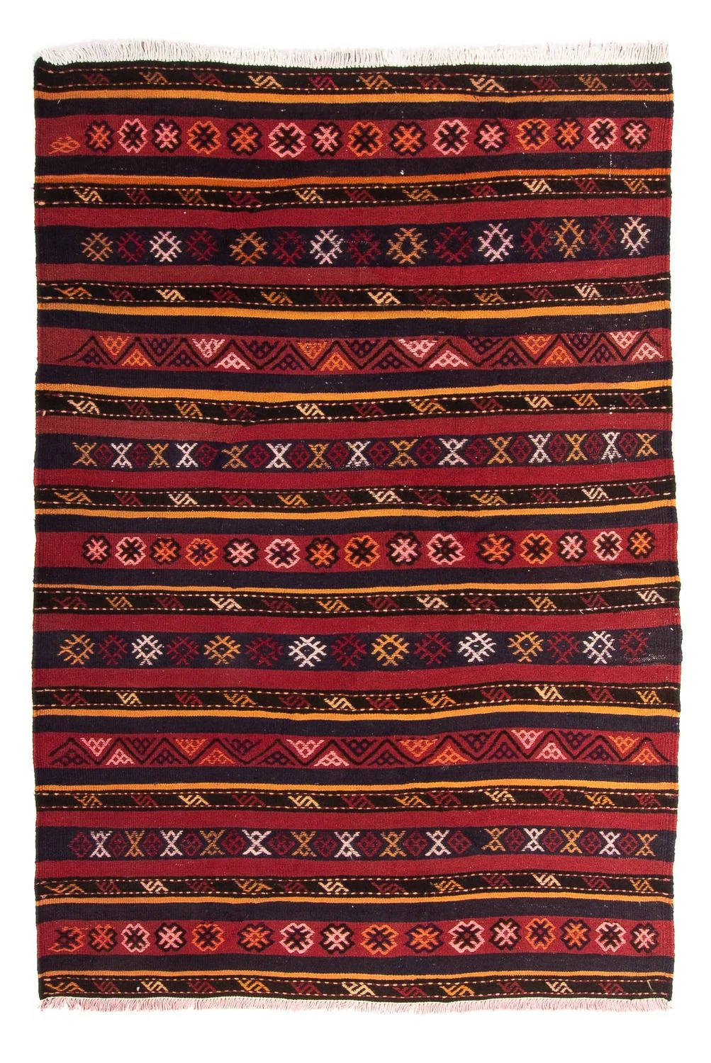Kelim Teppich - Old 210 x 140 cm - mehrfarbig
