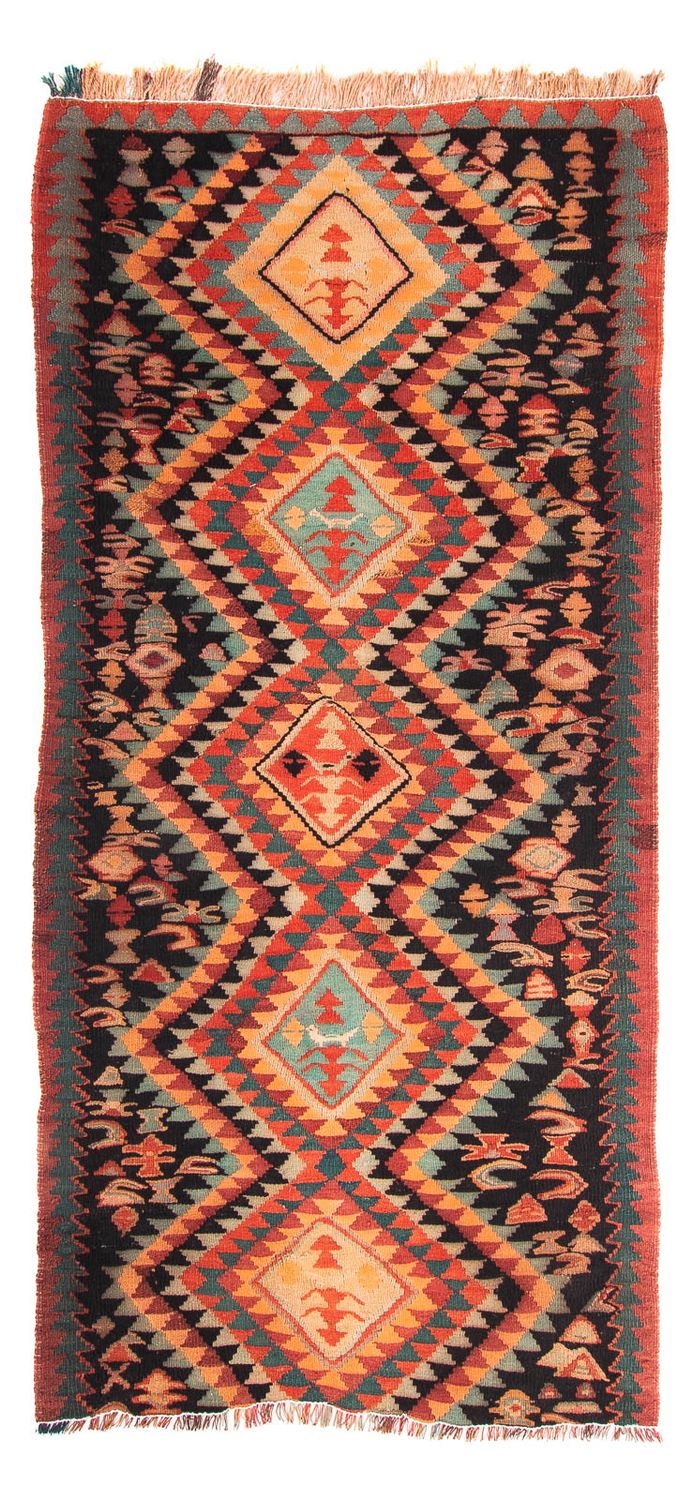 Kelim Teppich - Old 260 x 130 cm - mehrfarbig