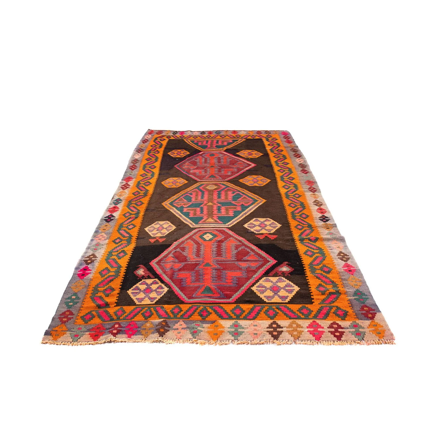 Kelim Teppich - Old 330 x 155 cm - mehrfarbig - Image 5