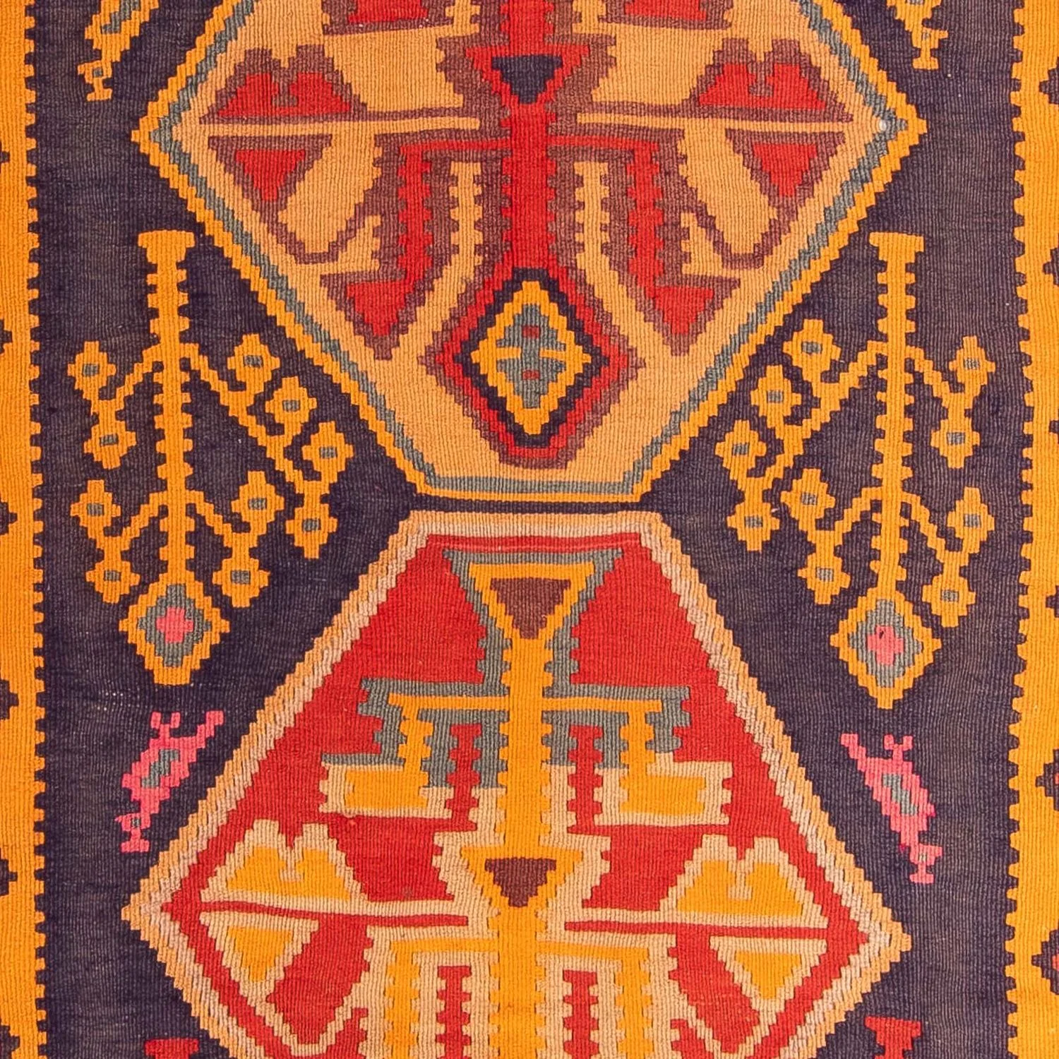Kelim Teppich - Old 340 x 155 cm - mehrfarbig - Image 2