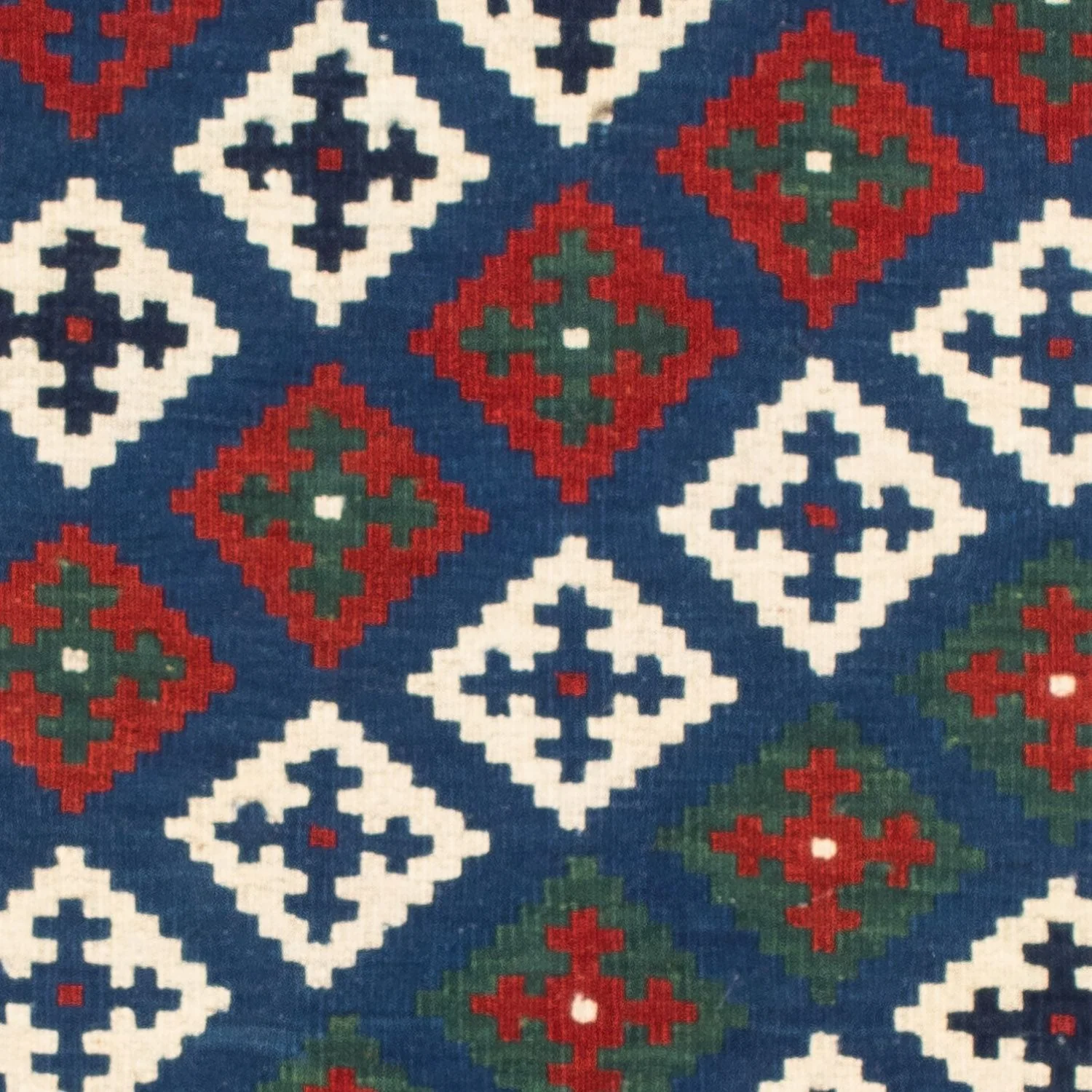 Kelim Teppich - Oriental 100 x 100 cm - dunkelblau - Image 2