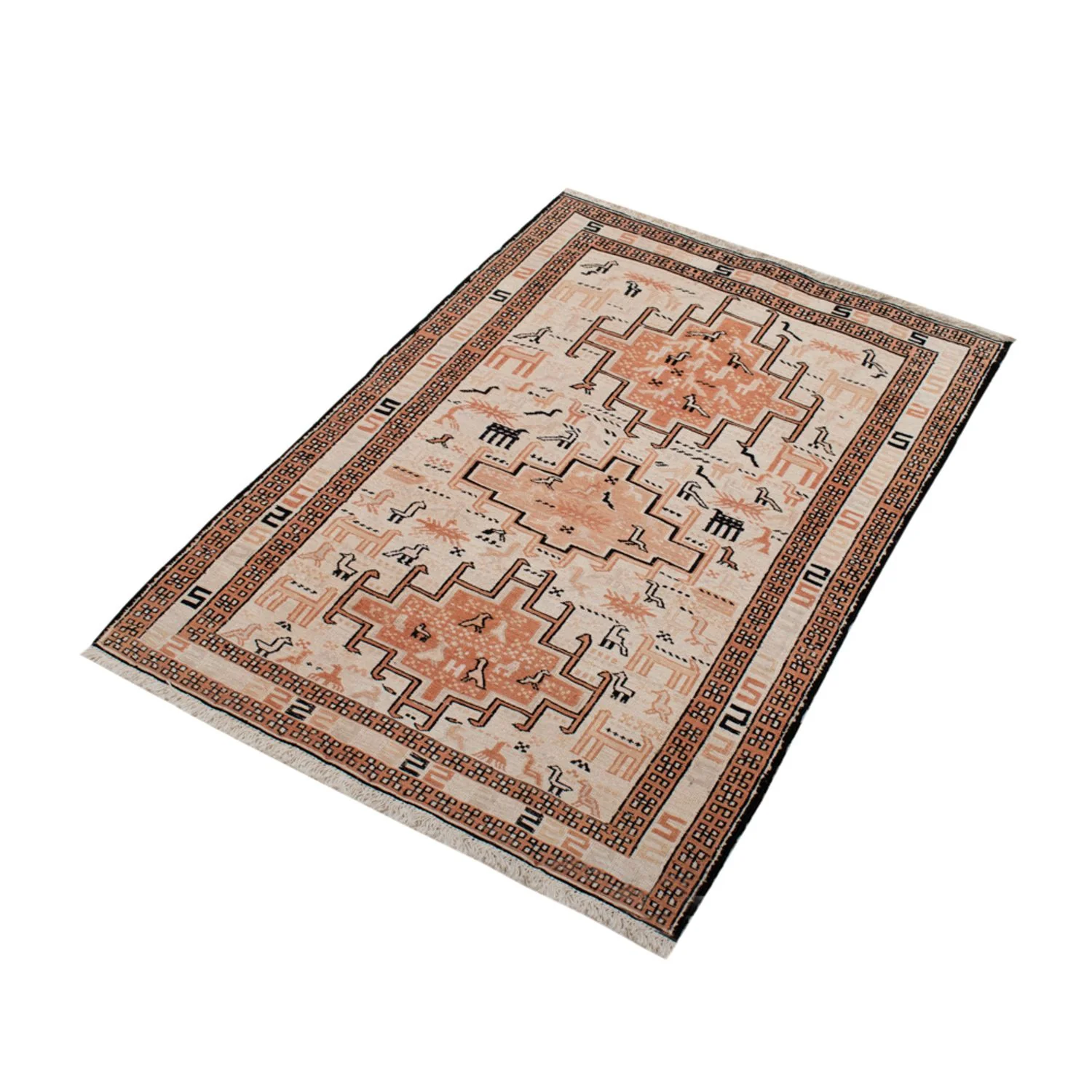 Kelim Seide Teppich 100x71cm - Image 5