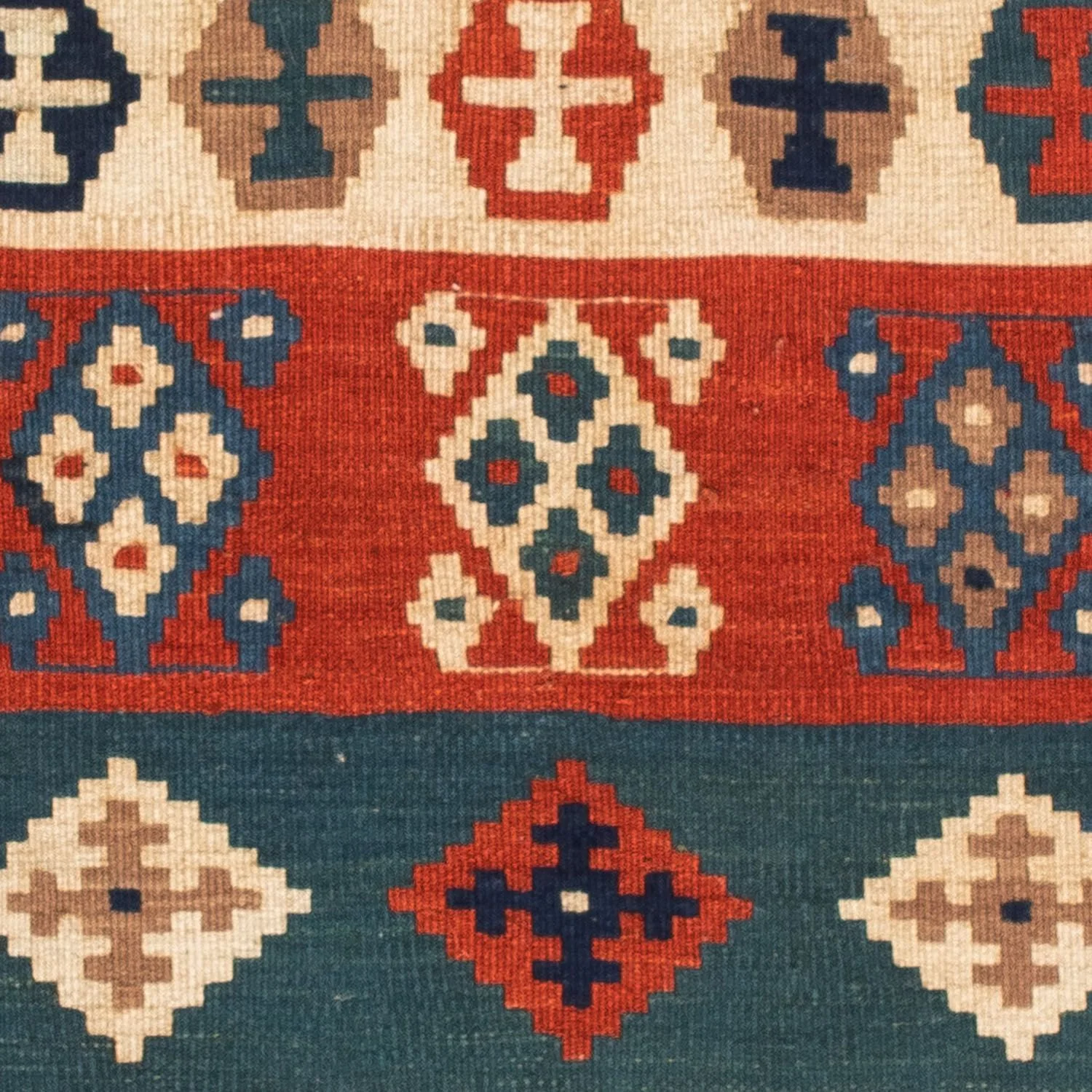 Kelim Teppich - Oriental 102 x 100 cm - blau - Image 2