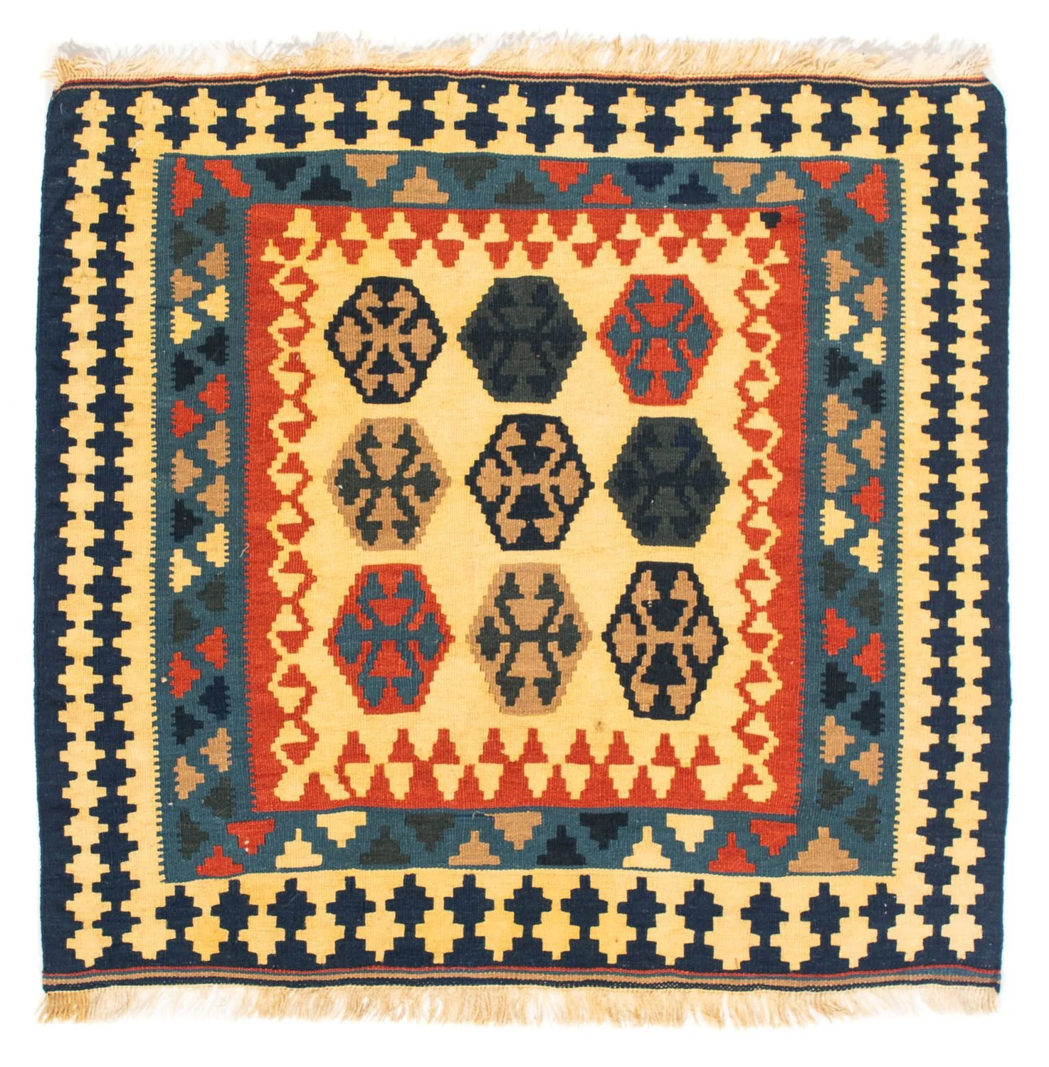 Kelim Fars Teppich 103x100cm
