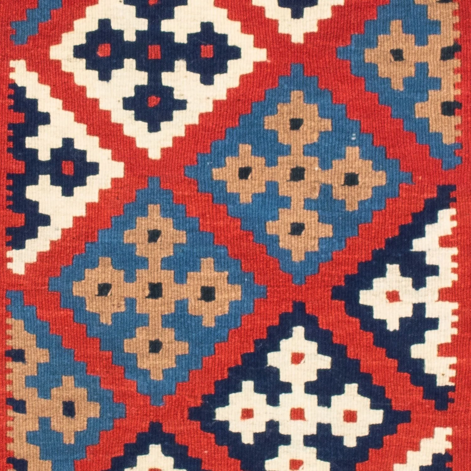 Kelim Teppich - Oriental 103 x 101 cm - rot - Image 2