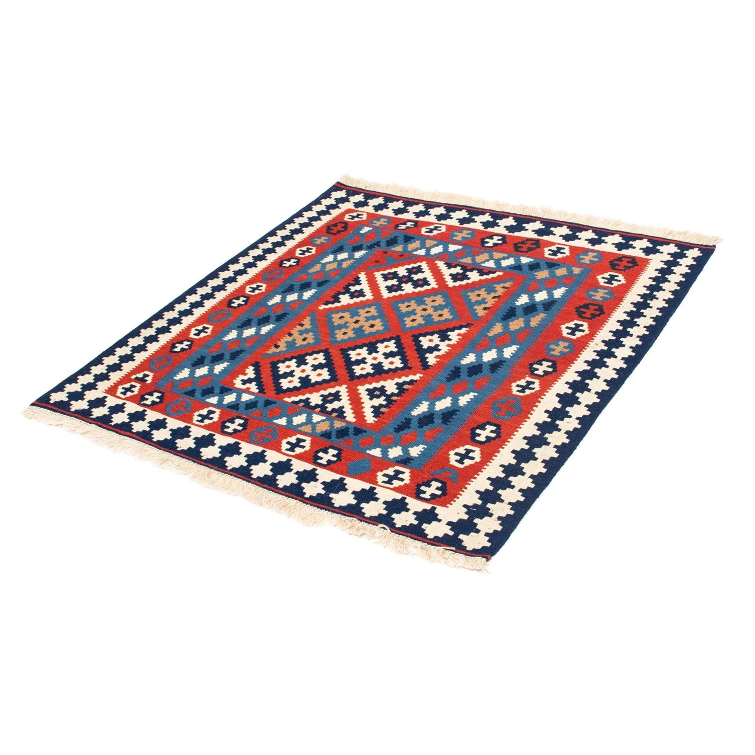 Kelim Teppich - Oriental 103 x 101 cm - rot - Image 5