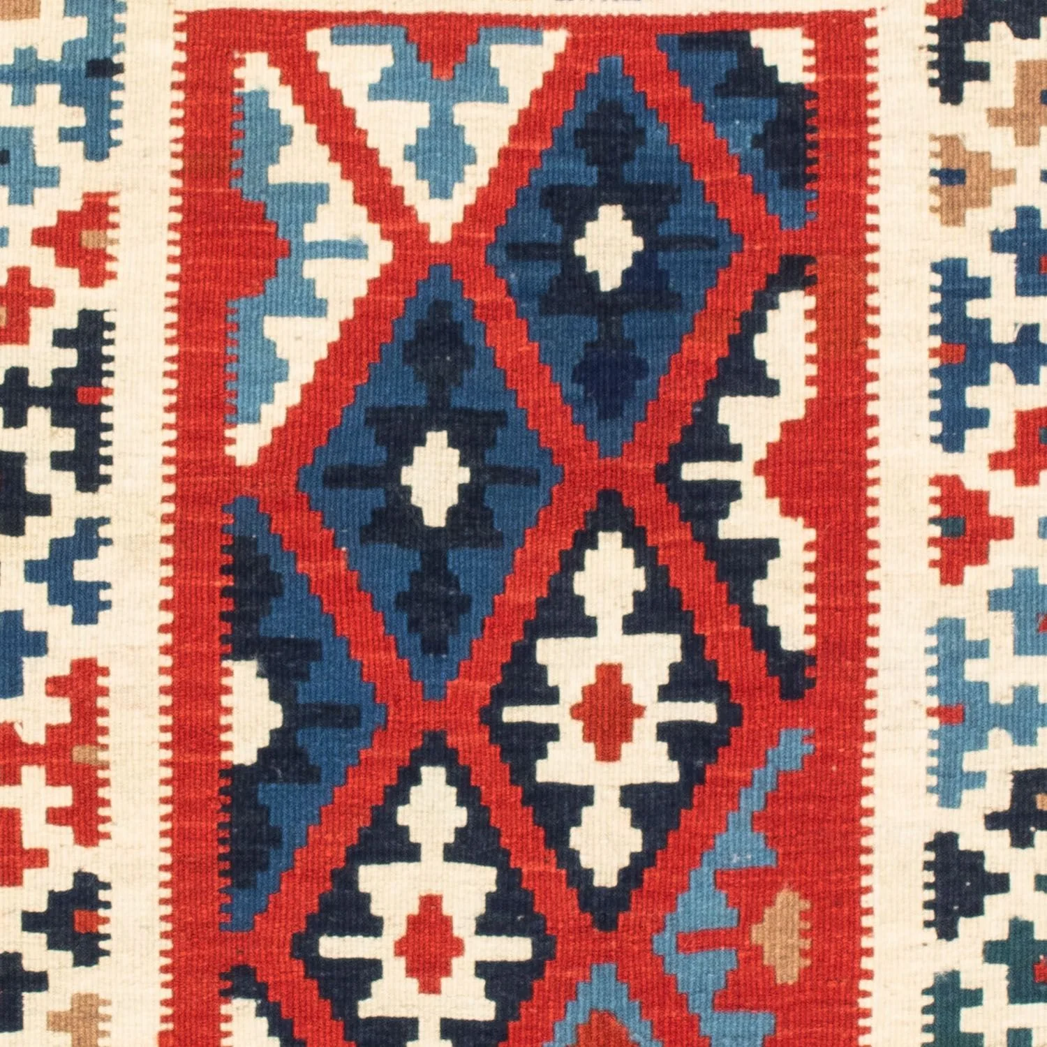 Kelim Teppich - Oriental 103 x 103 cm - blau - Image 2