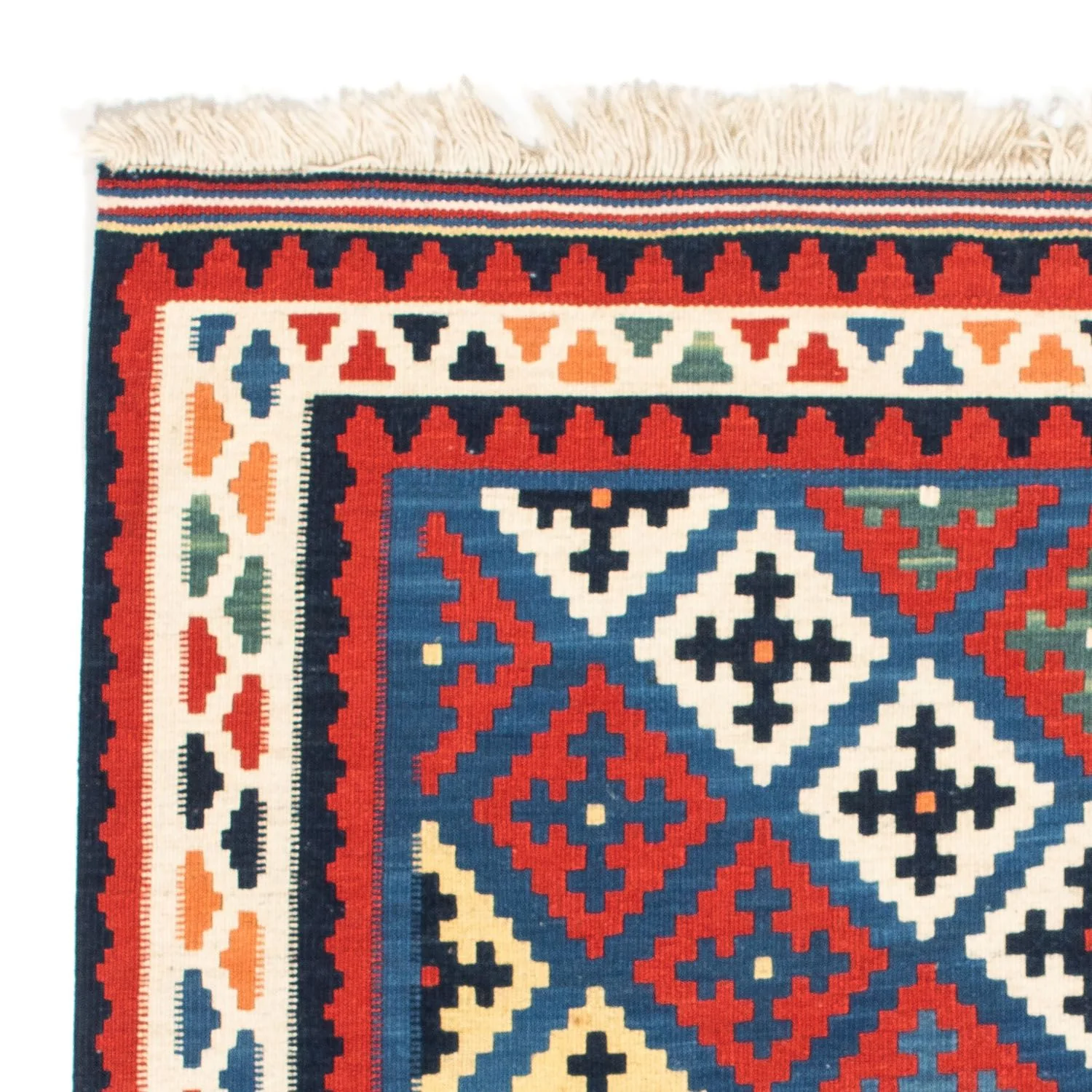 Kelim Teppich - Oriental 104 x 97 cm - blau - Image 3