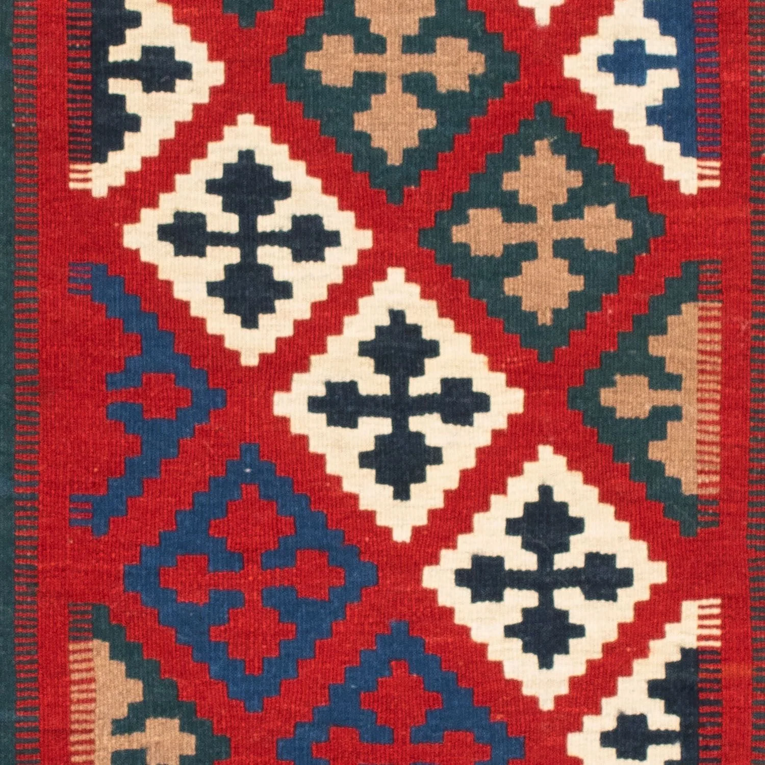 Kelim Teppich - Oriental 104 x 98 cm - blau - Image 2