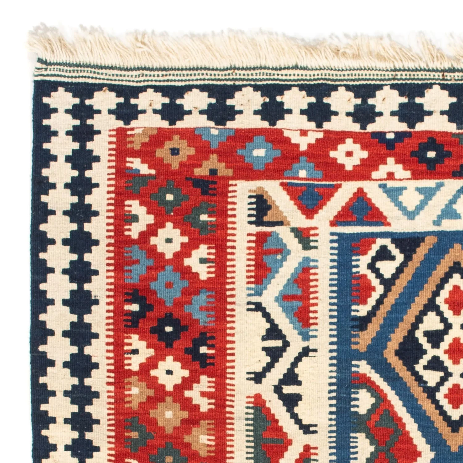 Kelim Teppich - Oriental 104 x 99 cm - rot - Image 3