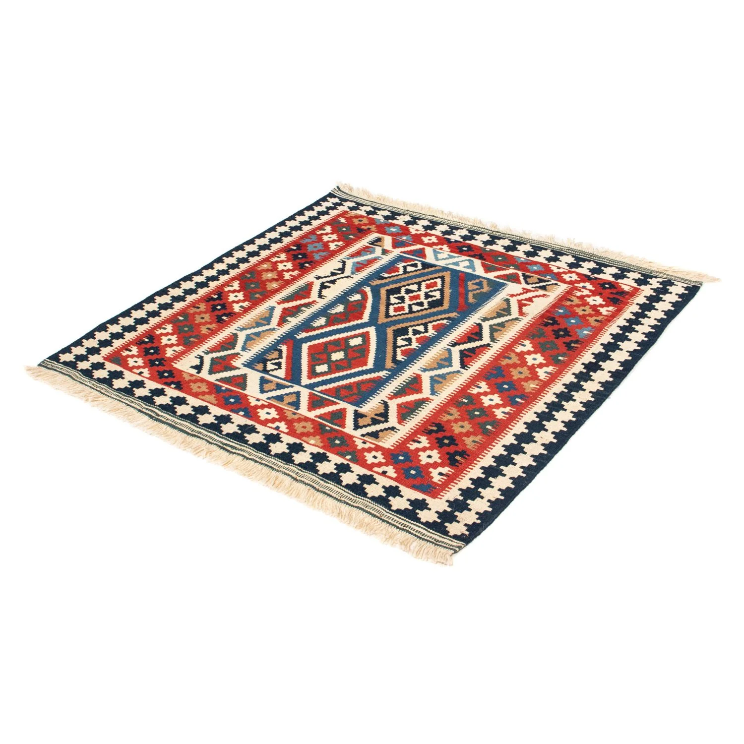 Kelim Teppich - Oriental 104 x 99 cm - rot - Image 5
