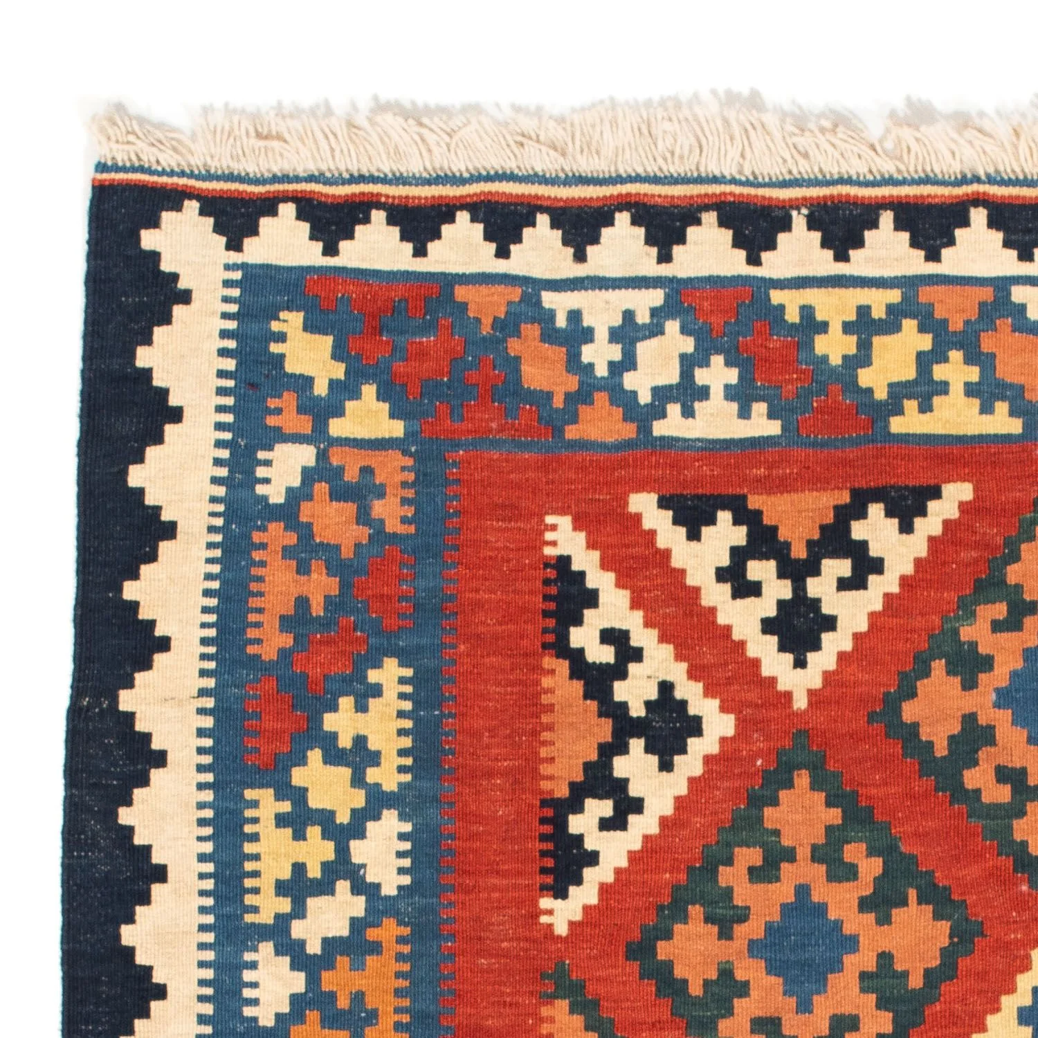 Kelim Teppich - Oriental 105 x 101 cm - rot - Image 3