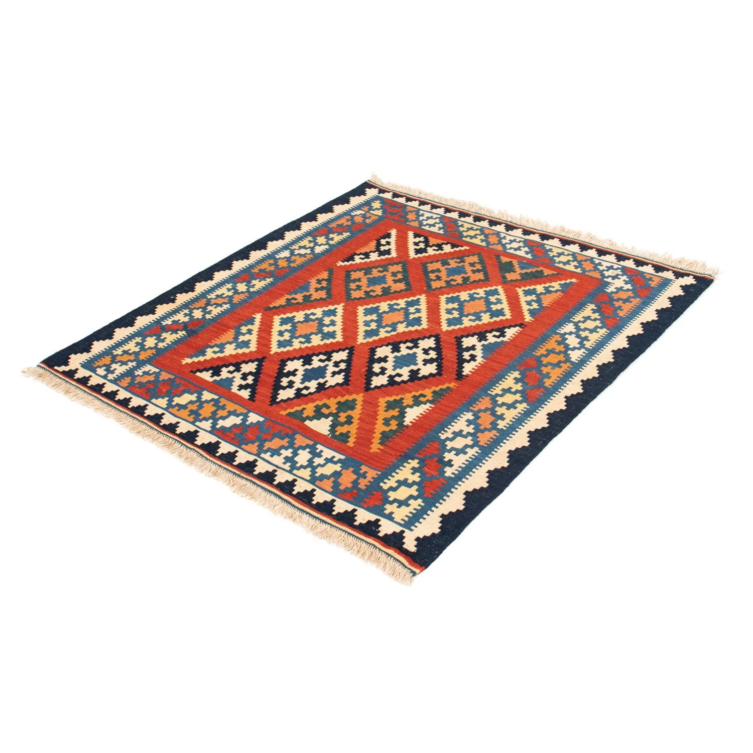 Kelim Teppich - Oriental 105 x 101 cm - rot - Image 5