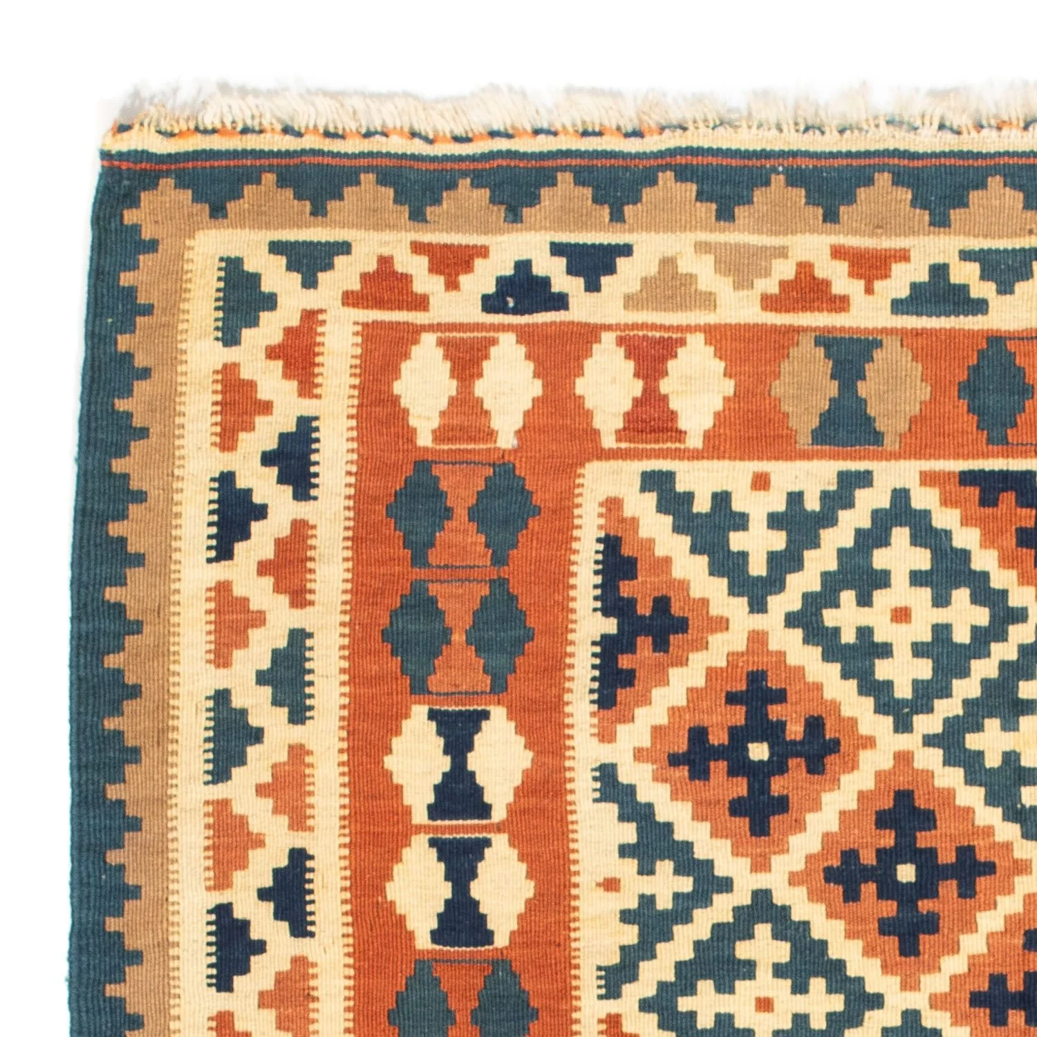 Kelim Teppich - Oriental 105 x 103 cm - orange - Image 3