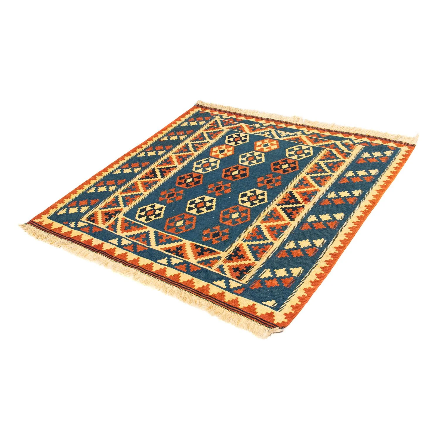 Kelim Teppich - Oriental 105 x 103 cm - dunkelblau - Image 5