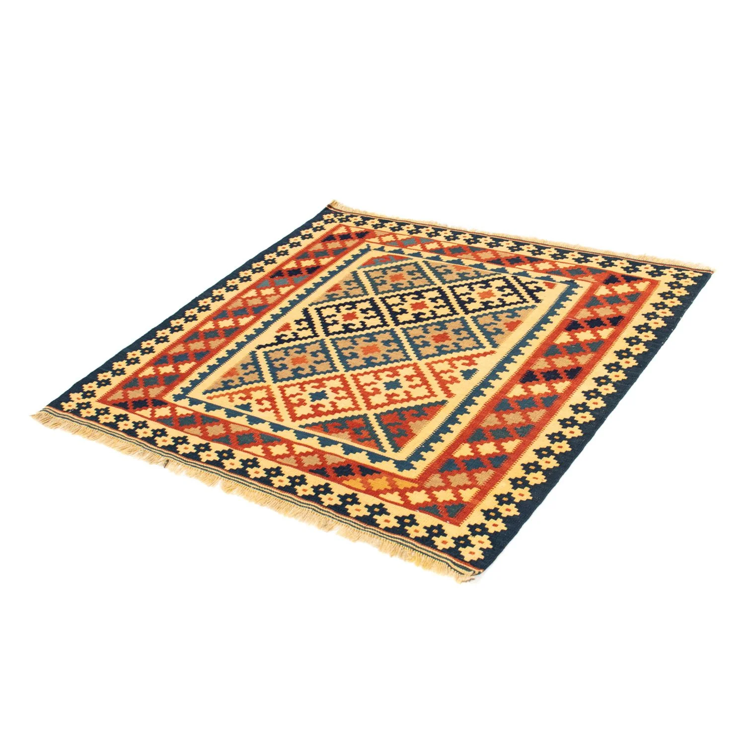 Kelim Teppich - Oriental 106 x 102 cm - gold - Image 5