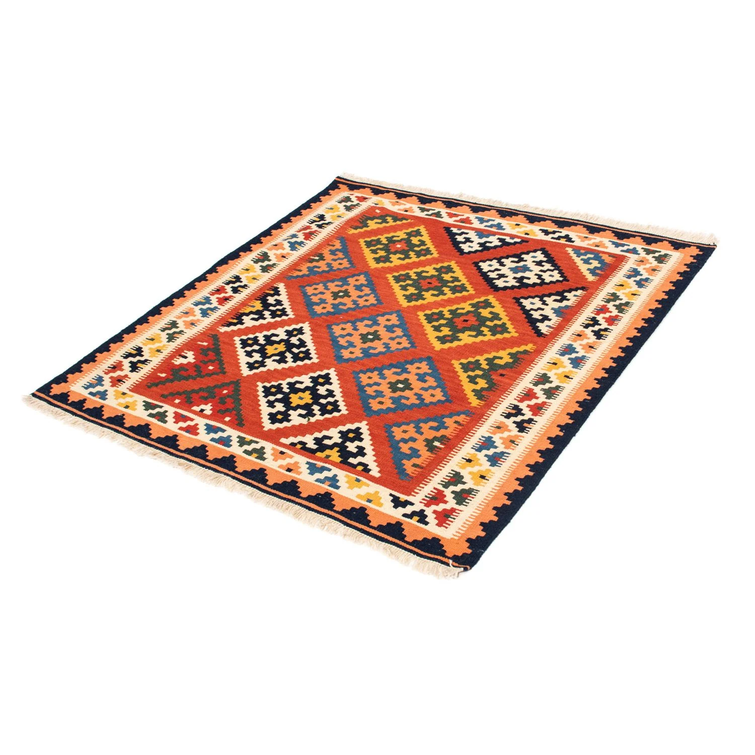 Kelim Teppich - Oriental 106 x 104 cm - rot - Image 5