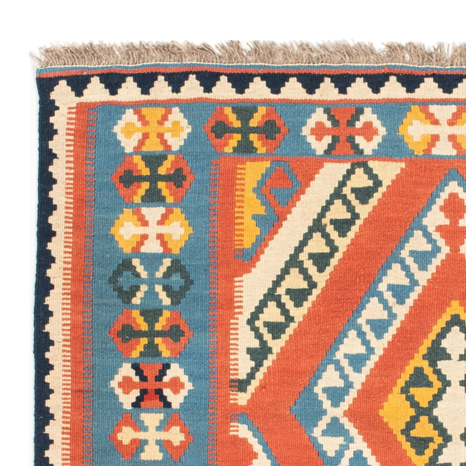 Kelim Teppich - Oriental 107 x 100 cm - orange - Image 3