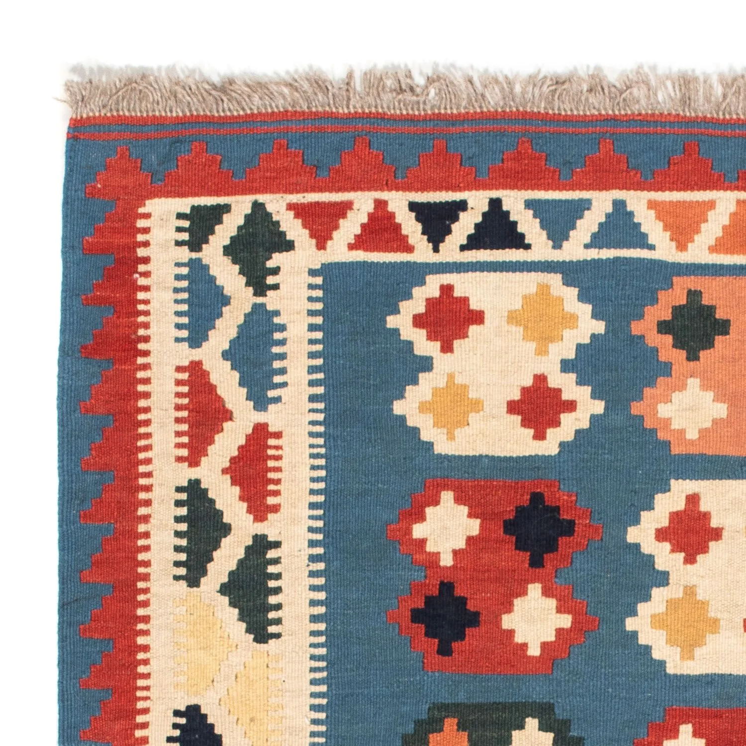 Kelim Teppich - Oriental 107 x 101 cm - seeblau - Image 3