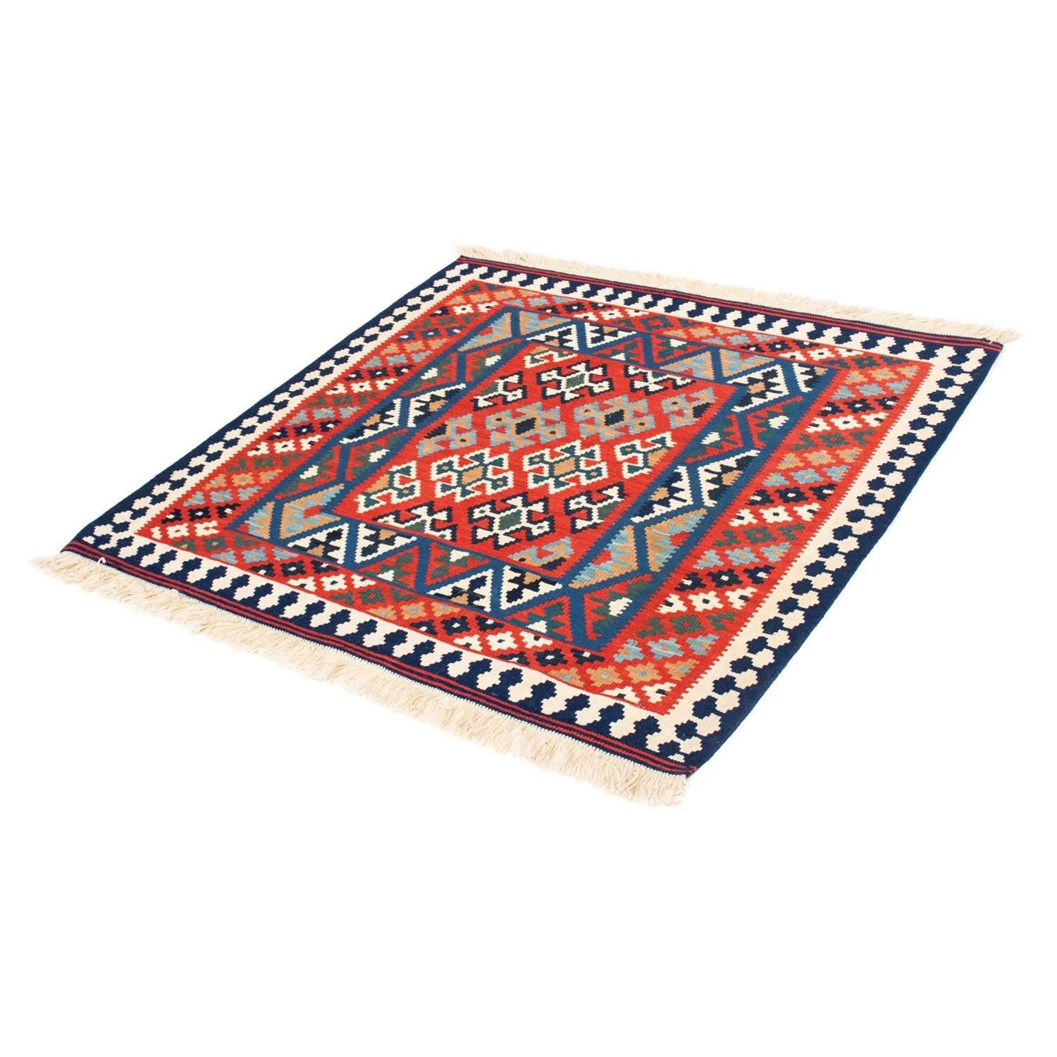 Kelim Teppich - Oriental 108 x 101 cm - rot - Image 5