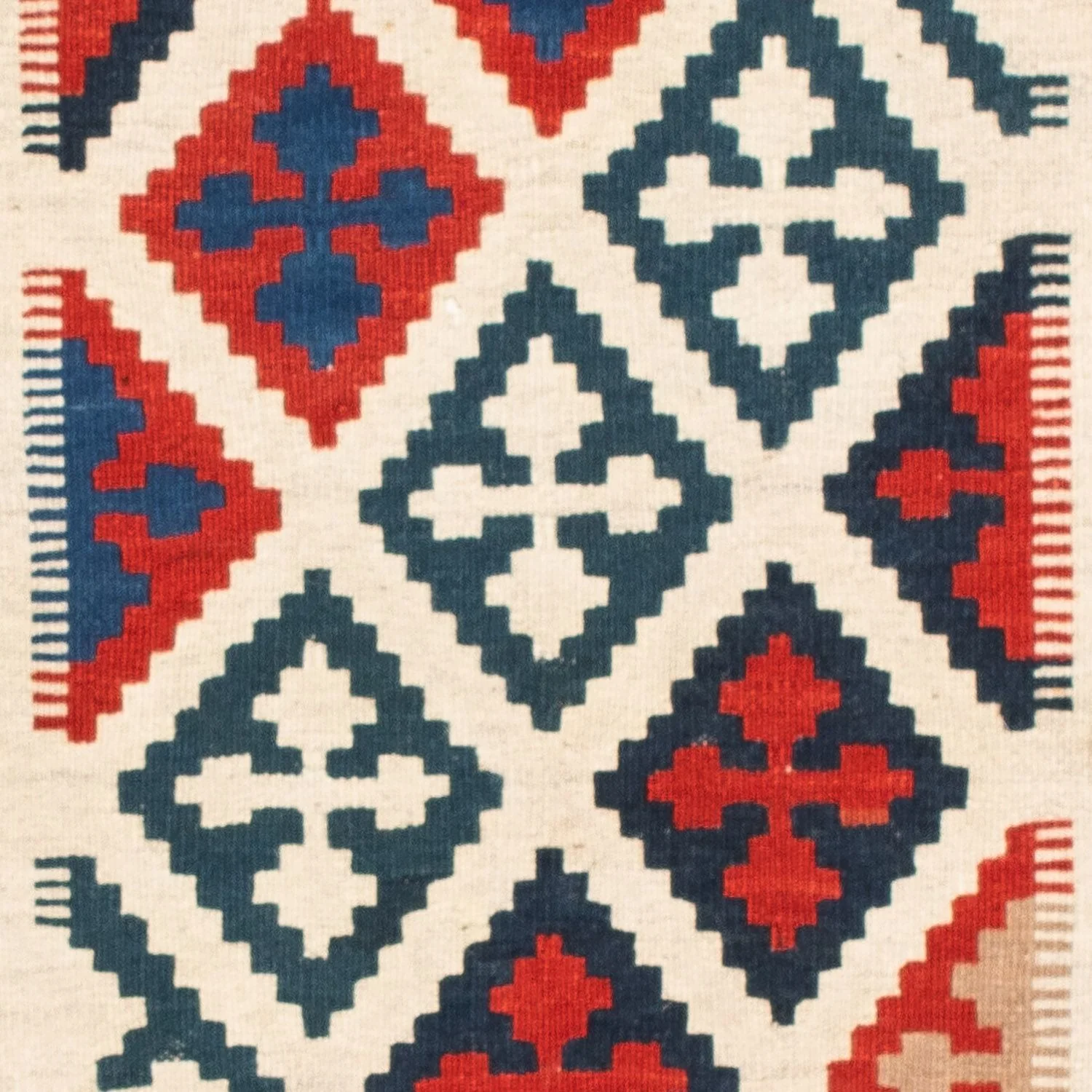 Kelim Teppich - Oriental 108 x 103 cm - blau - Image 2
