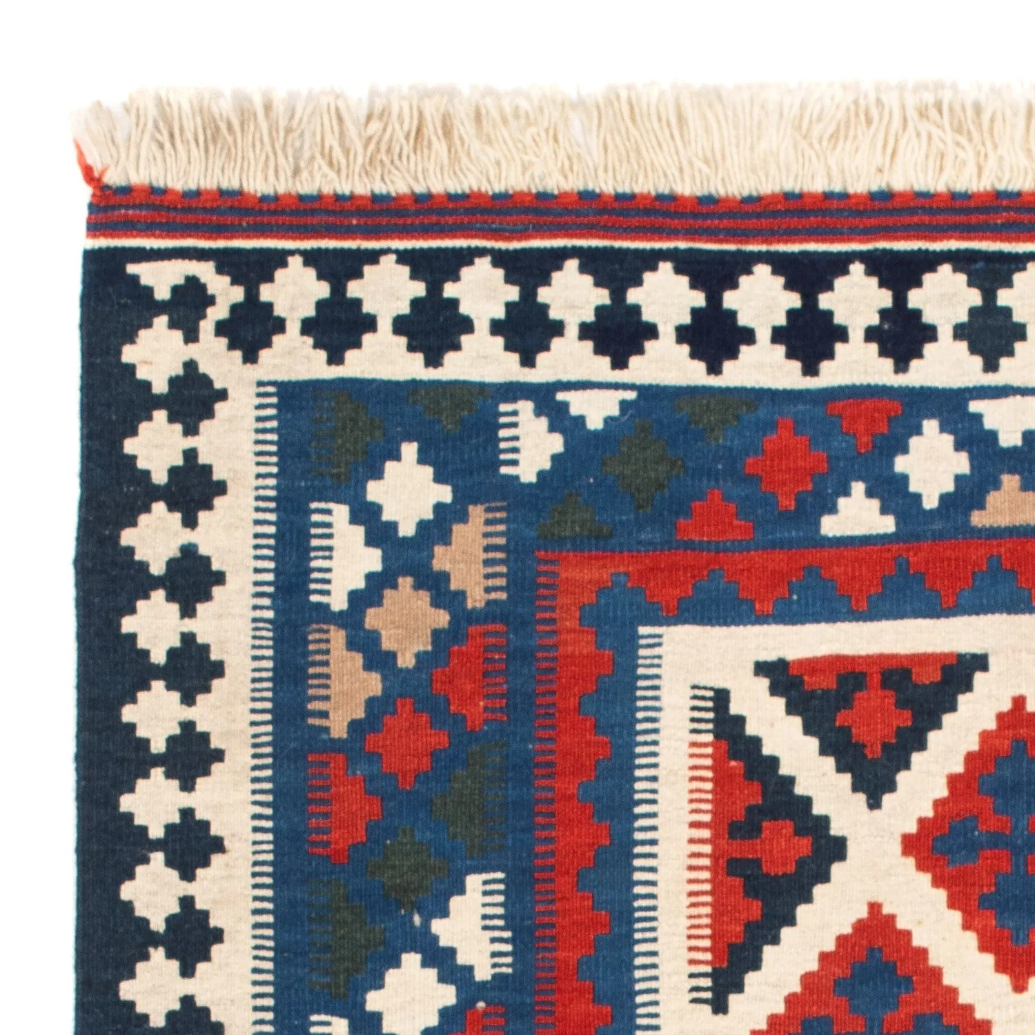 Kelim Teppich - Oriental 108 x 103 cm - blau - Image 3