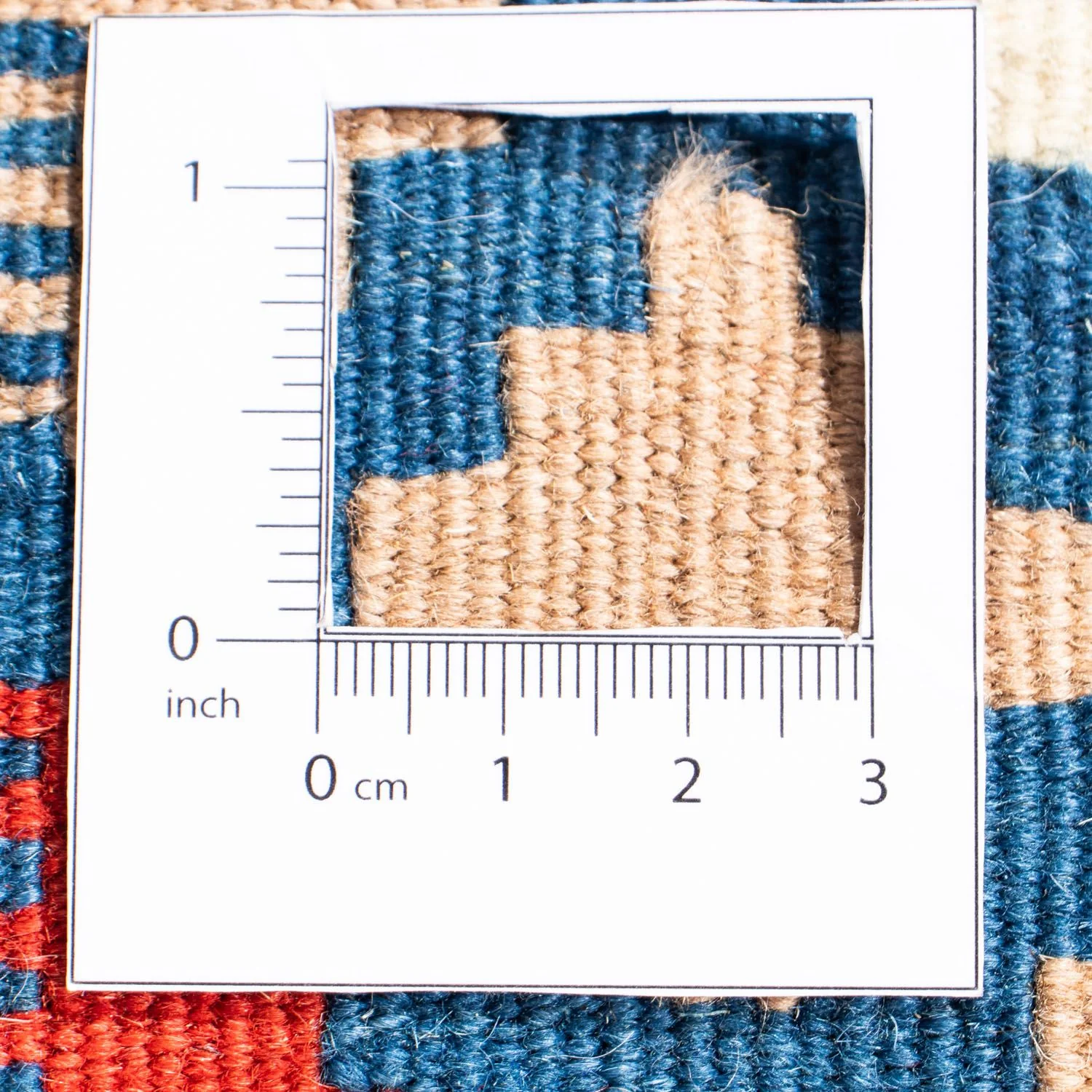 Kelim Teppich - Oriental 108 x 103 cm - blau - Image 6