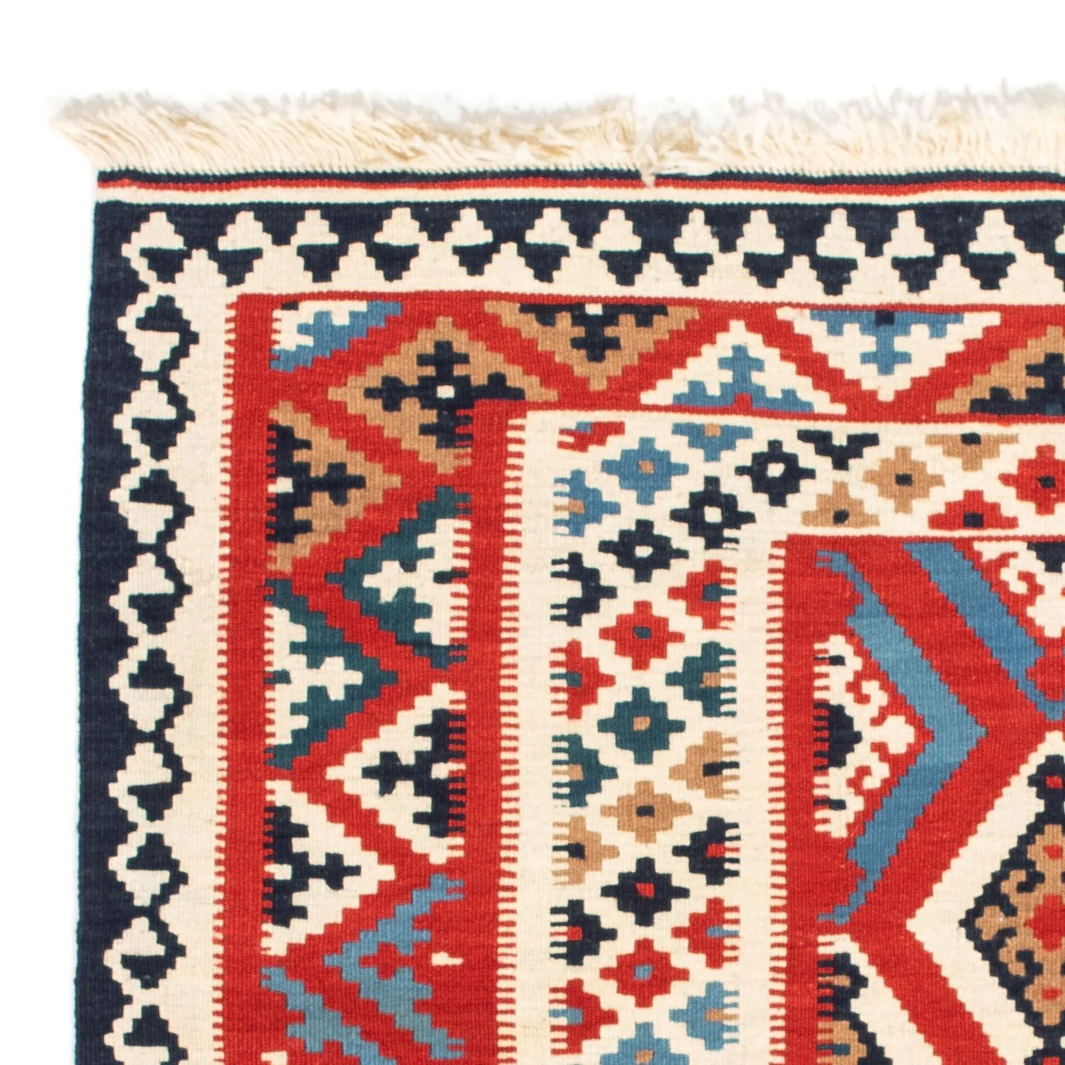 Kelim Teppich - Oriental 108 x 105 cm - rot - Image 2