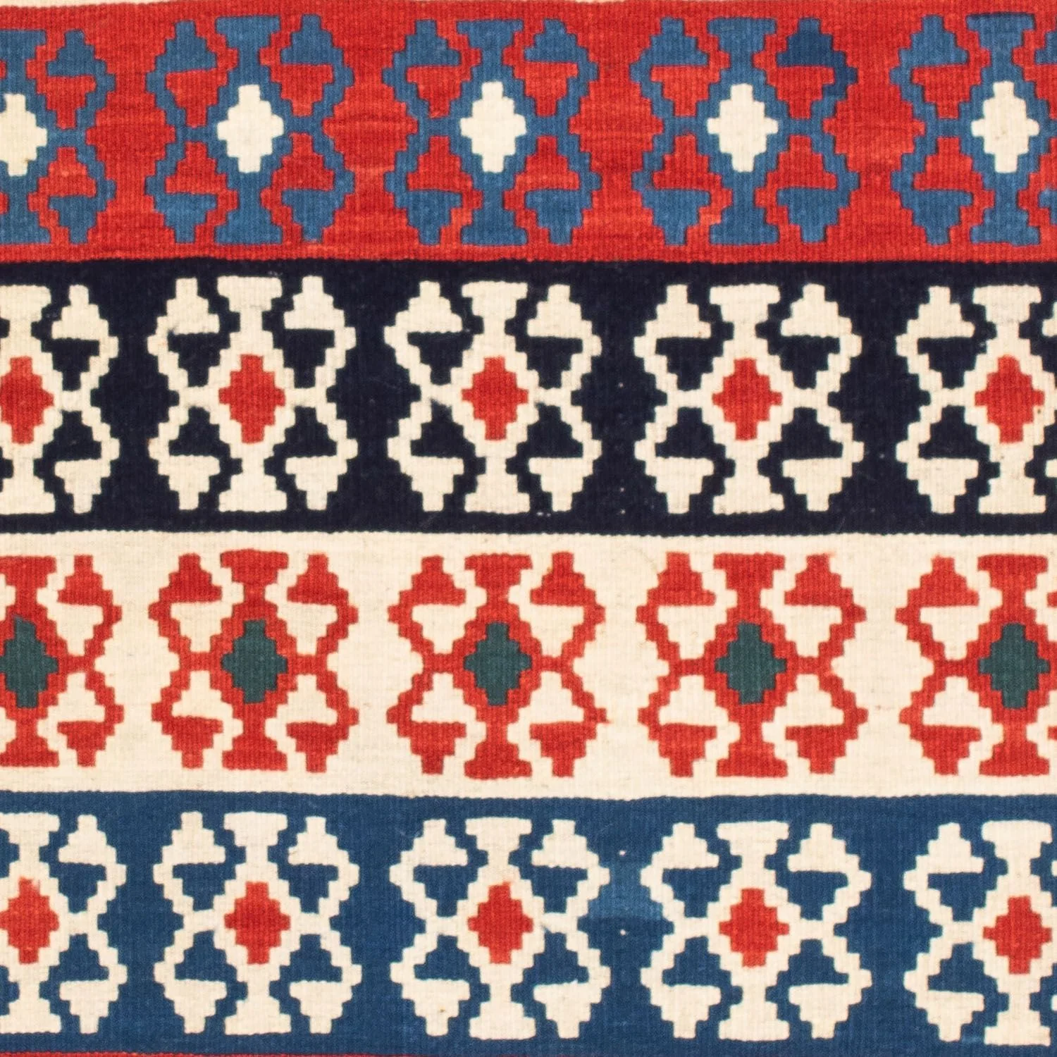 Kelim Teppich - Oriental 110 x 100 cm - blau - Image 2