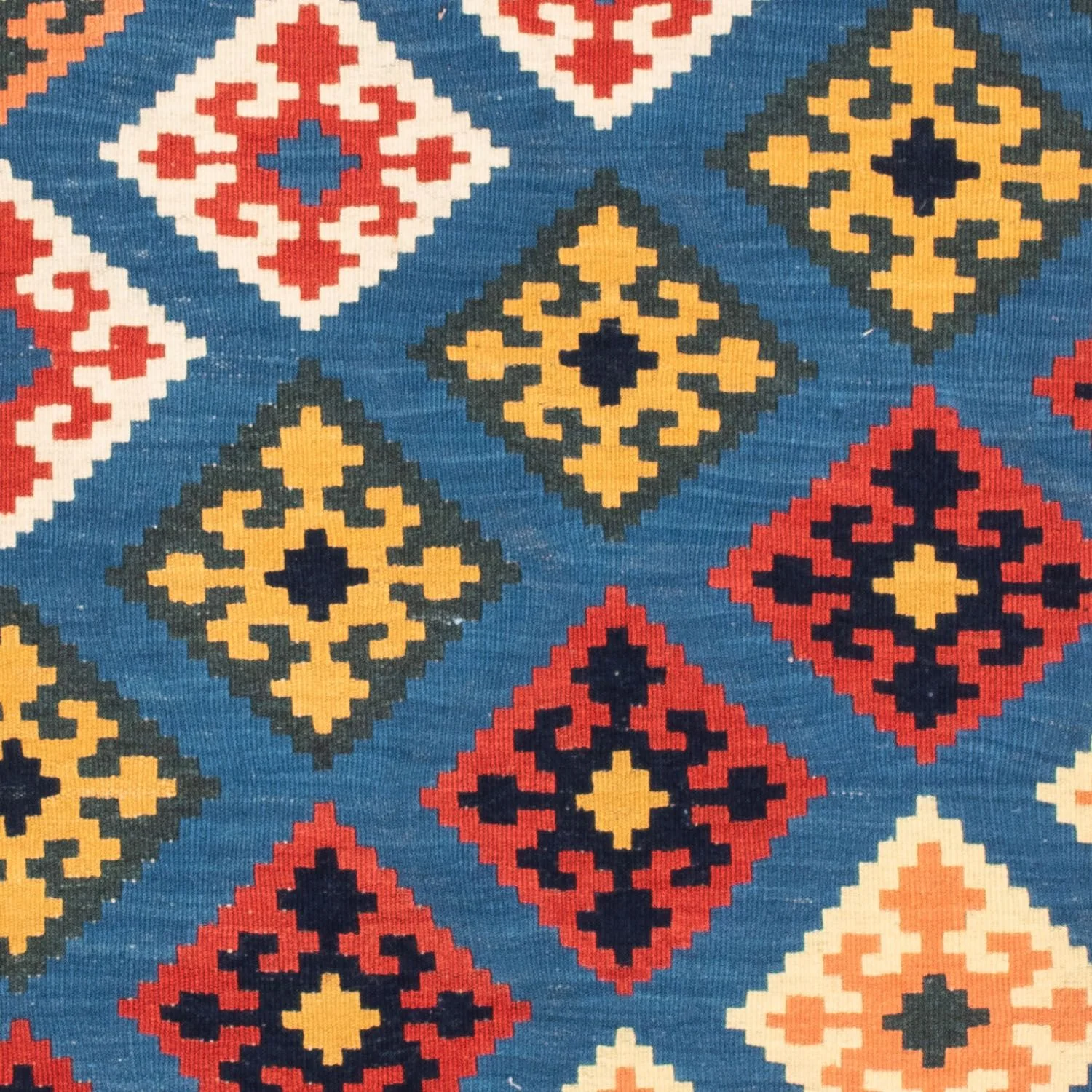 Kelim Teppich - Oriental 110 x 107 cm - blau - Image 2