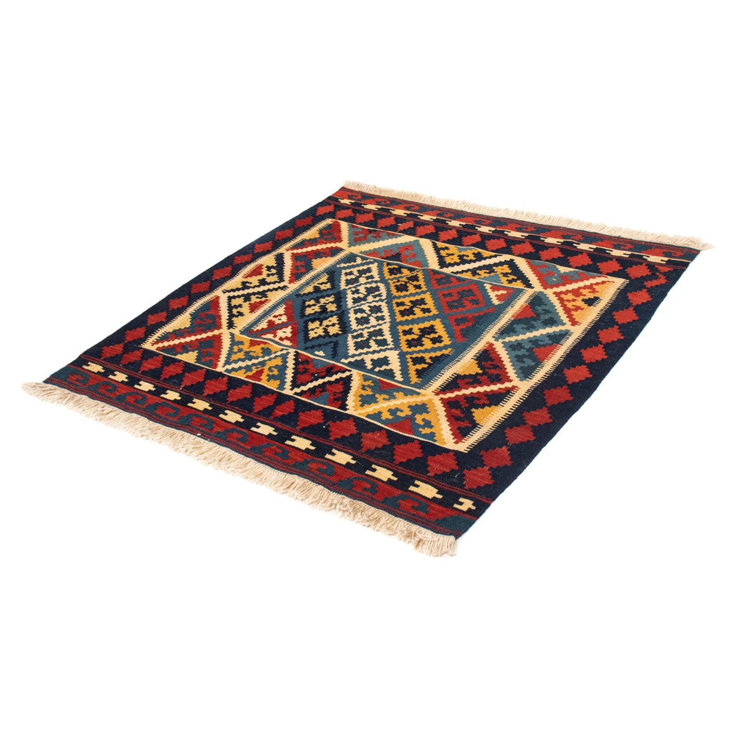 Kelim Teppich - Oriental 110 x 109 cm - rot - Image 5