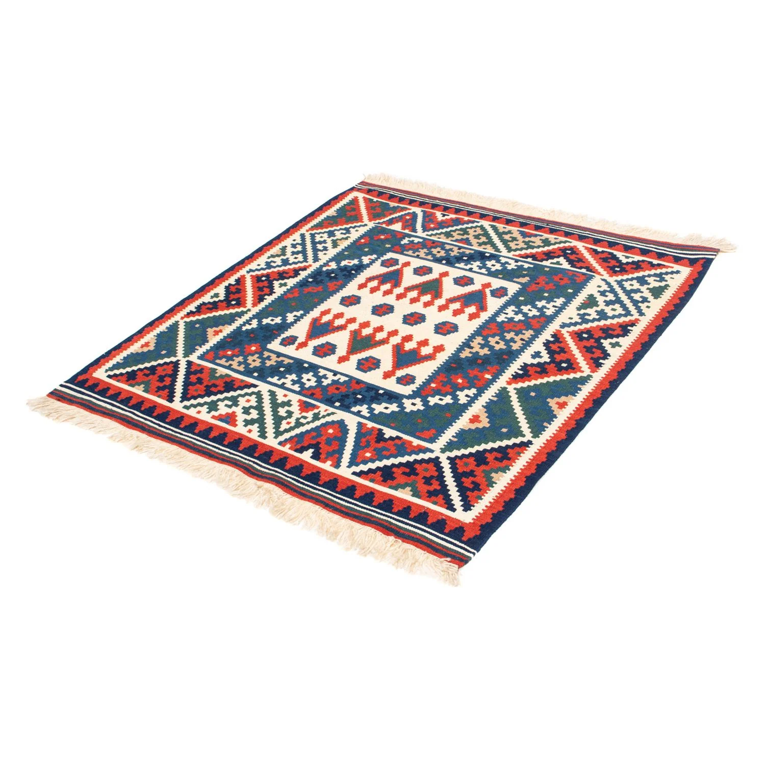 Kelim Teppich - Oriental 117 x 102 cm - dunkelblau - Image 5