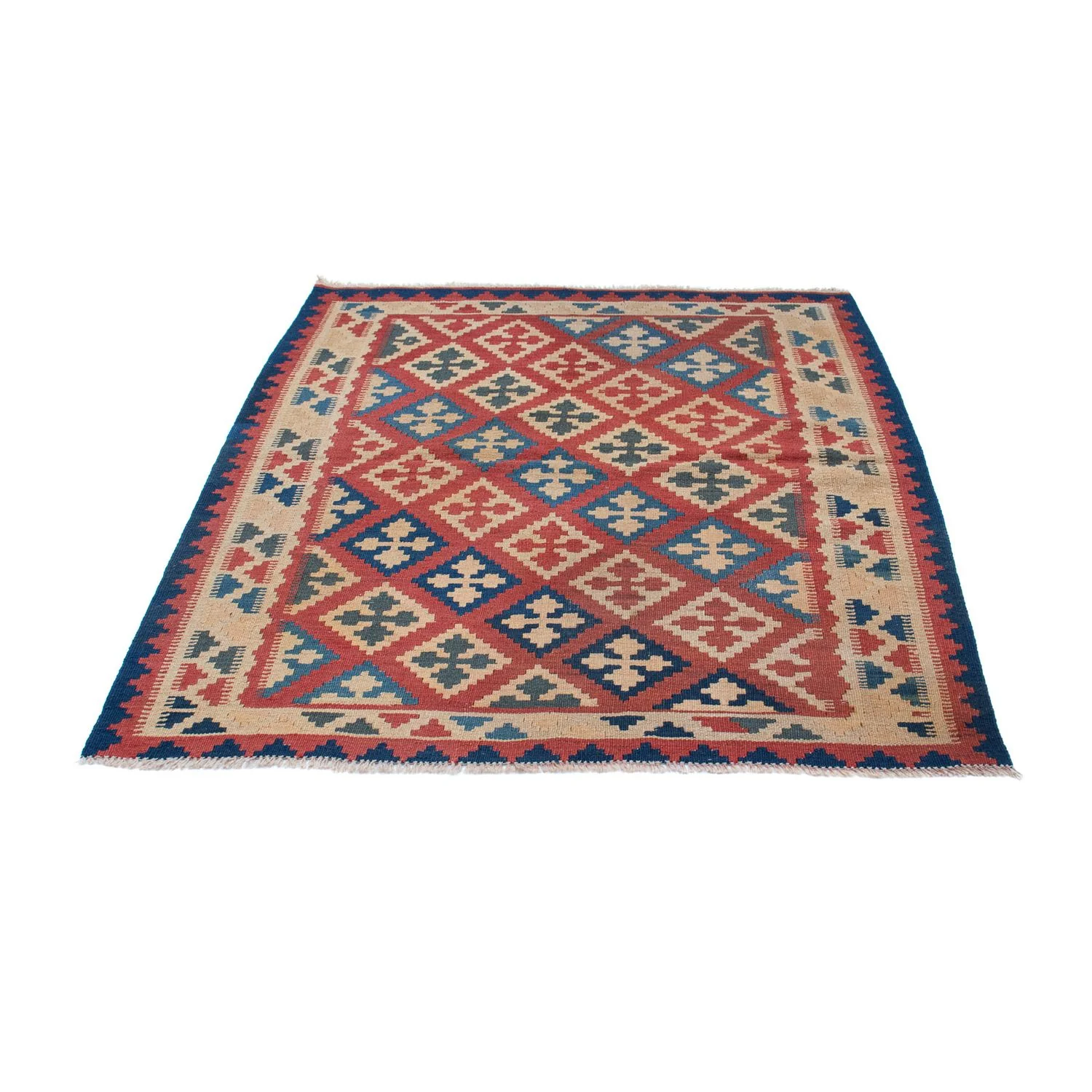 Kelim Teppich - Oriental 143 x 117 cm - mehrfarbig - Image 5