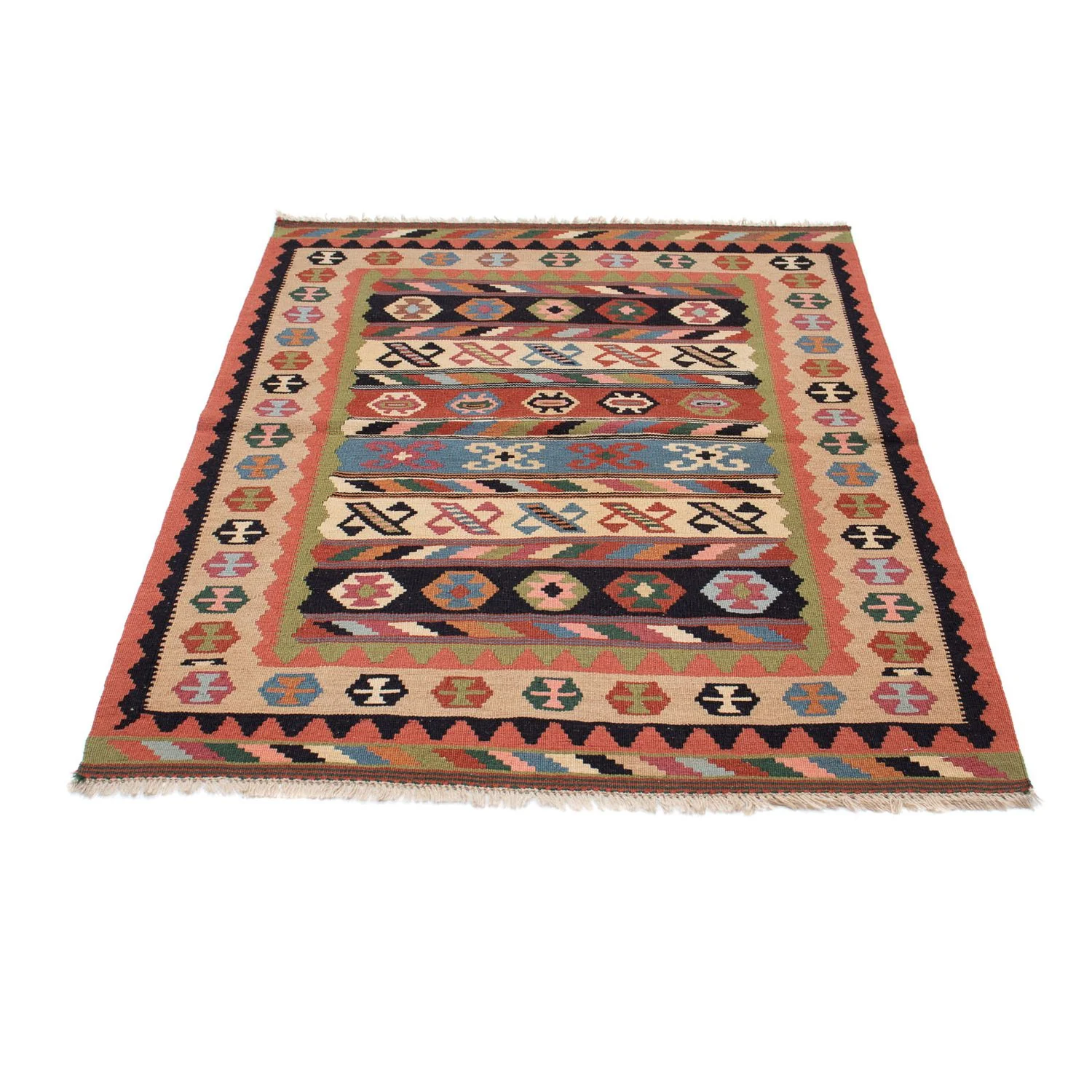 Kelim Teppich - Oriental 144 x 105 cm - mehrfarbig - Image 5