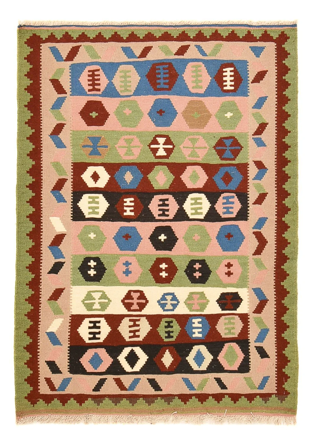 Kelim Teppich - Oriental - 150 x 107 cm - mehrfarbig