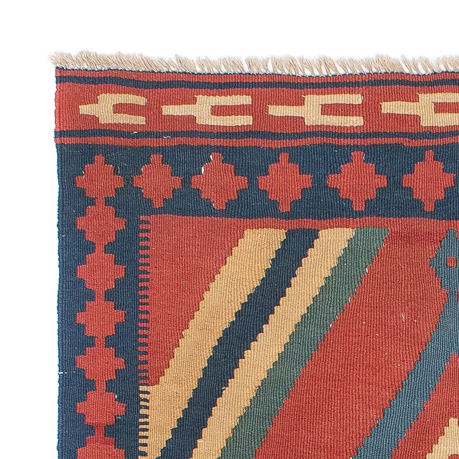 Kelim Teppich - Oriental 150 x 97 cm - dunkelrot - Image 3
