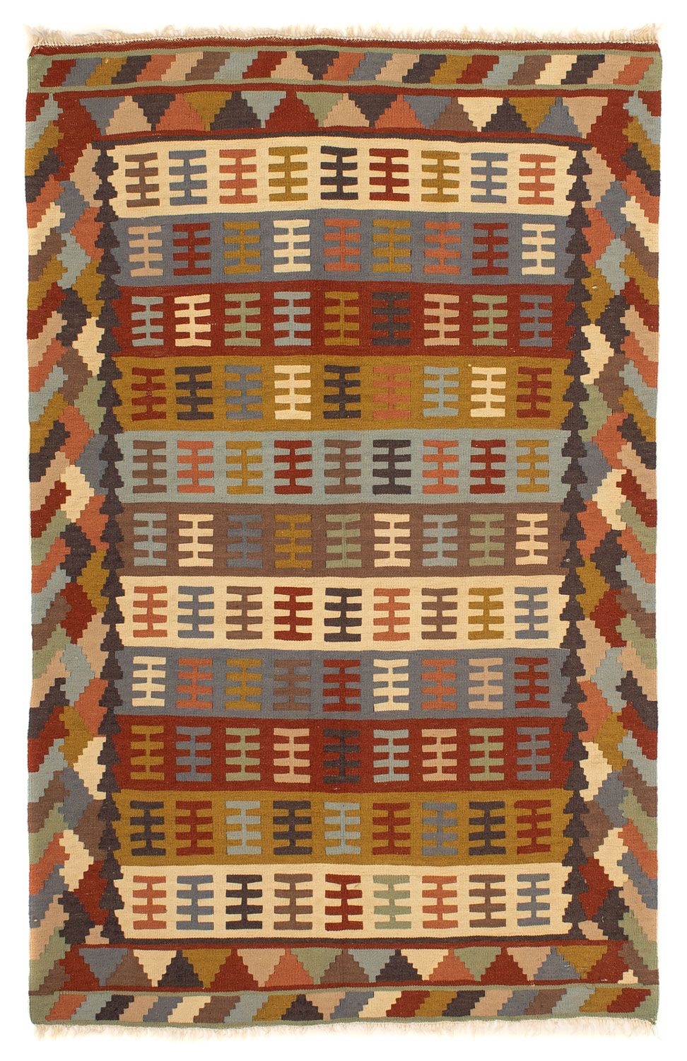 Kelim Teppich - Oriental 156 x 100 cm - mehrfarbig