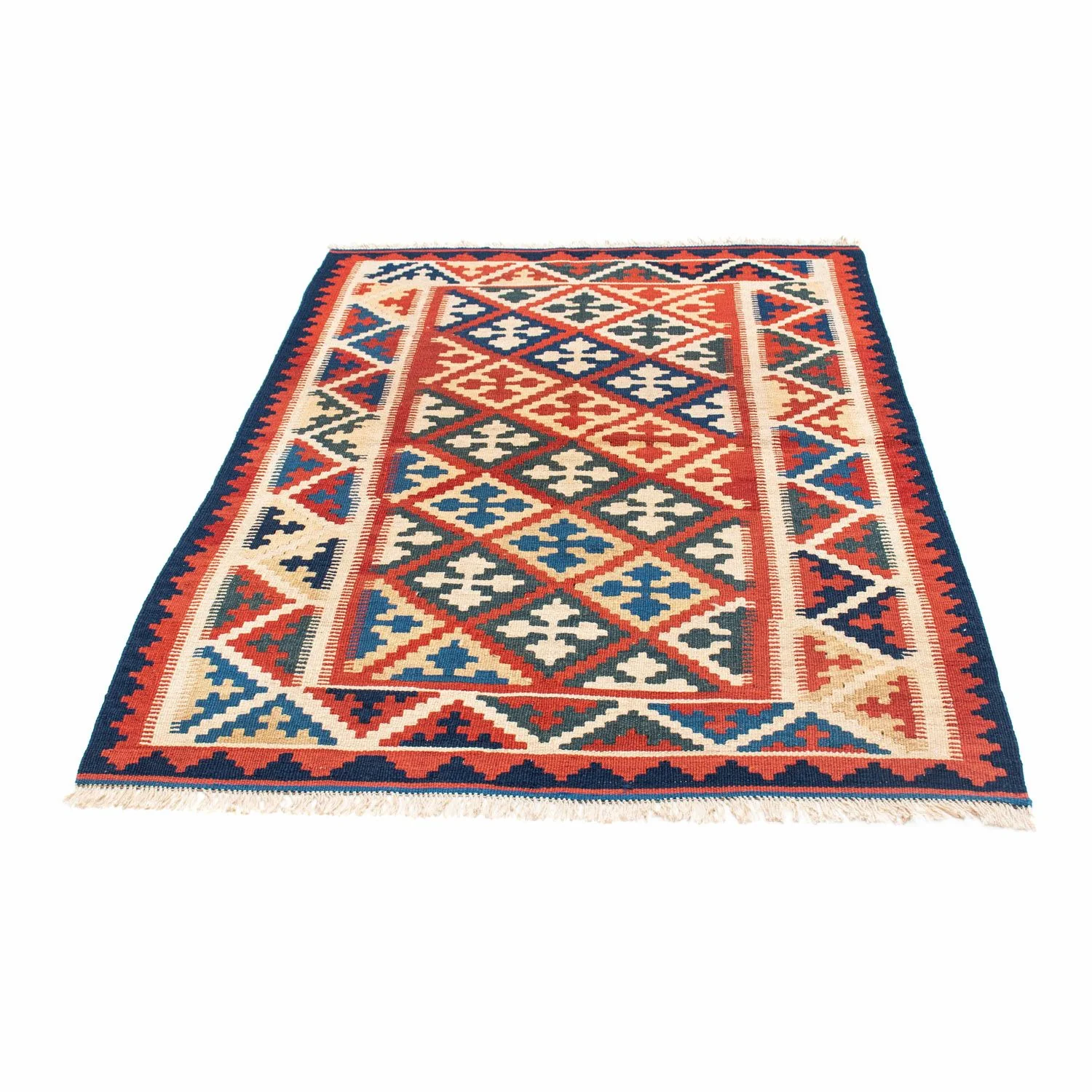 Kelim Teppich - Oriental 160 x 112 cm - rot - Image 5