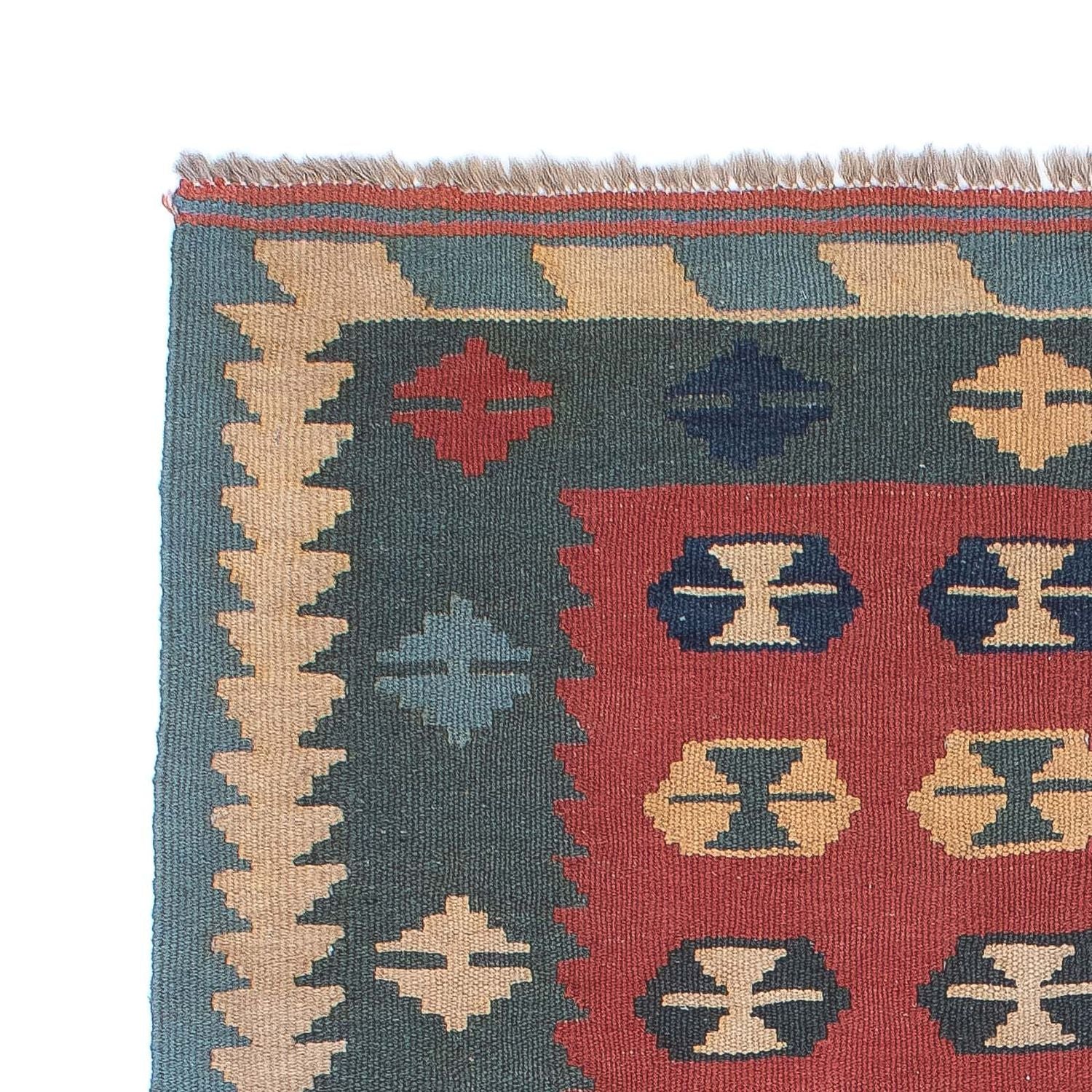 Kelim Teppich - Oriental 163 x 112 cm - dunkelrot - Image 3
