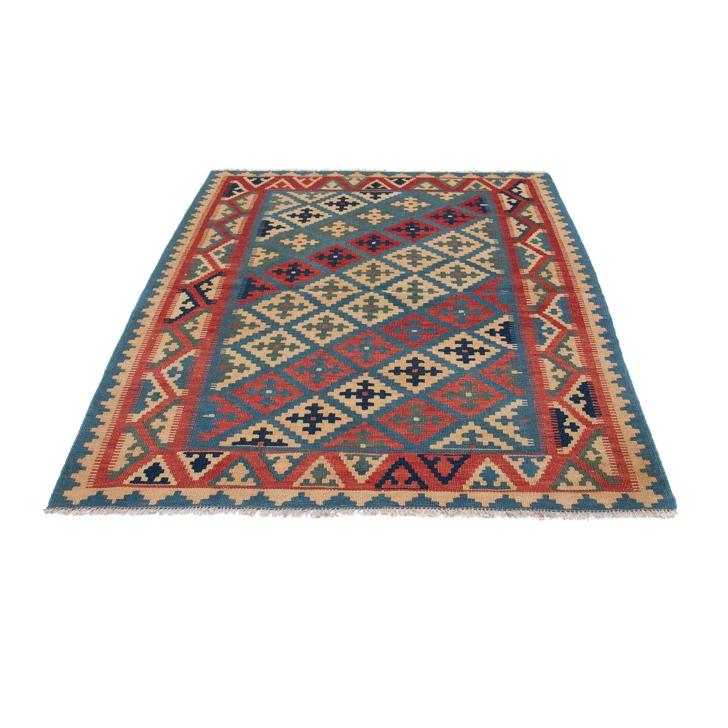 Kelim Teppich - Oriental 166 x 127 cm - blau - Image 5