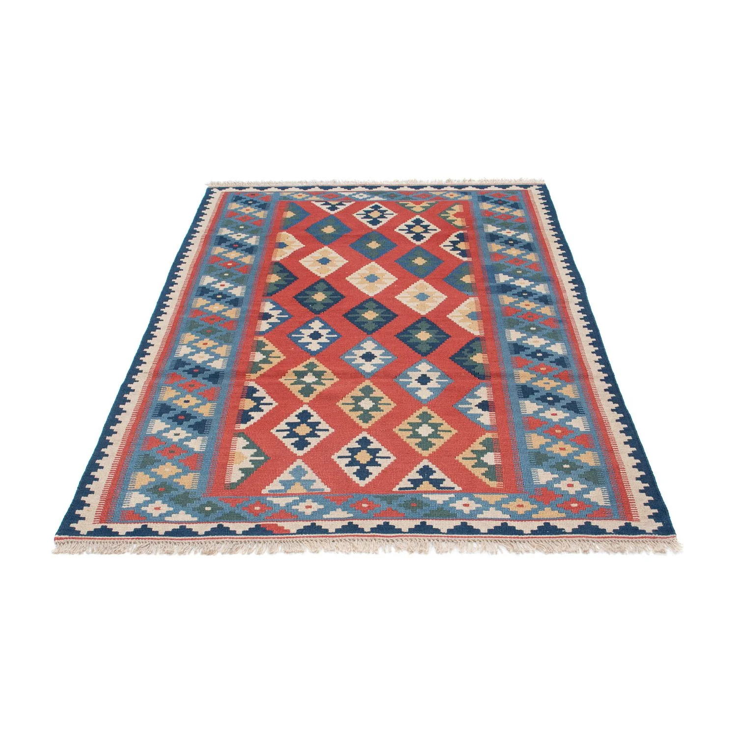 Kelim Teppich - Oriental 177 x 117 cm - blau - Image 5