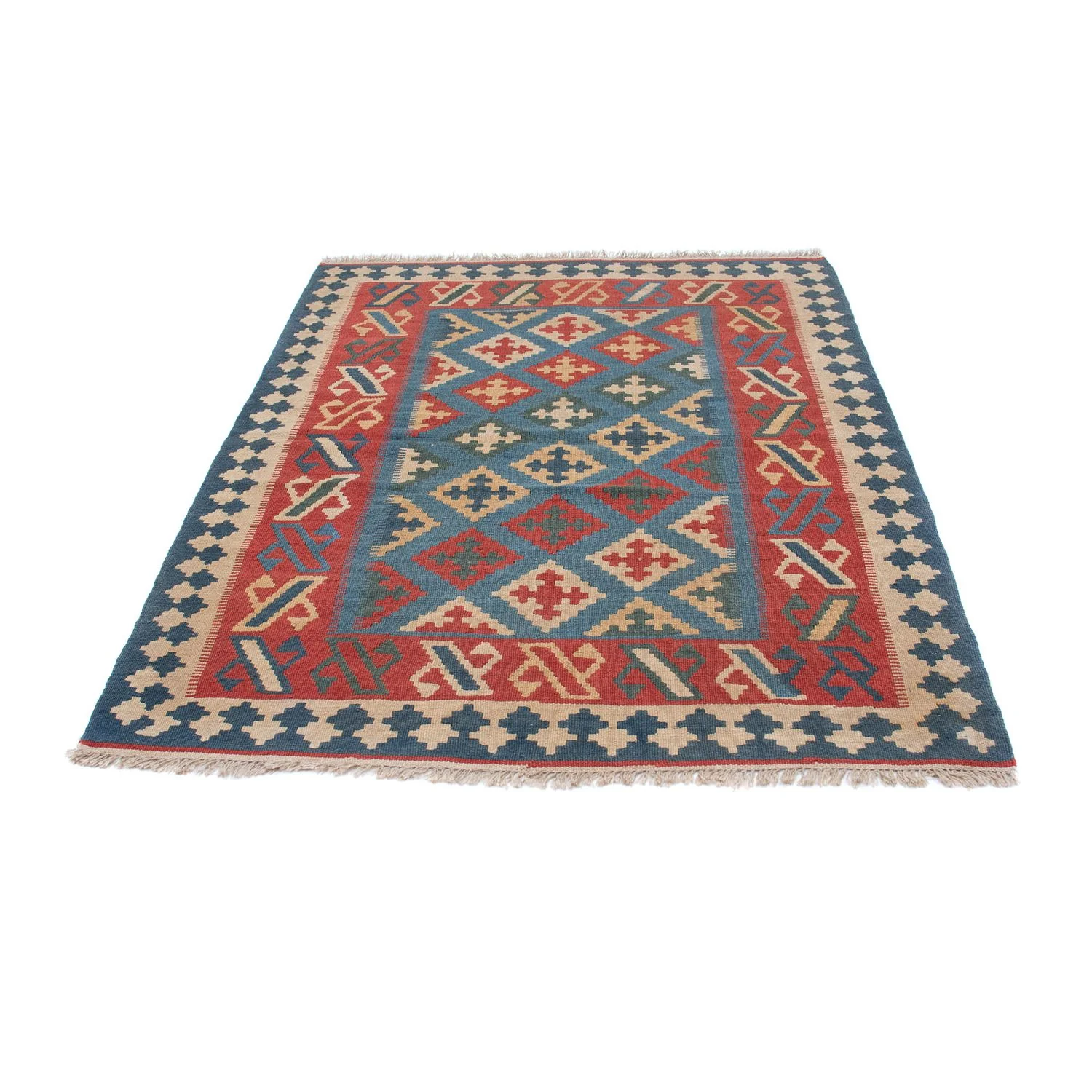 Kelim Teppich - Oriental 178 x 128 cm - blau - Image 5