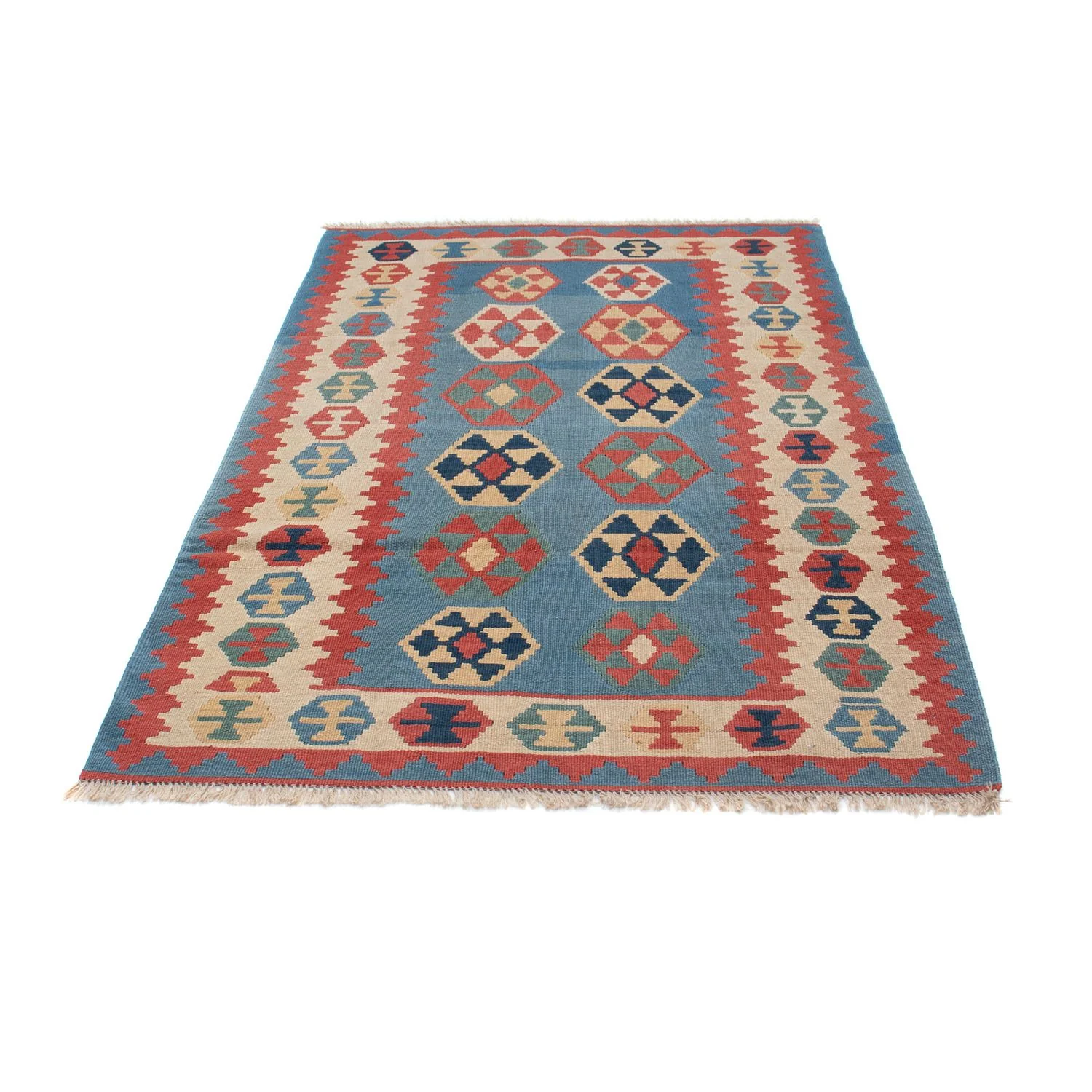 Kelim Teppich - Oriental 179 x 108 cm - blau - Image 5