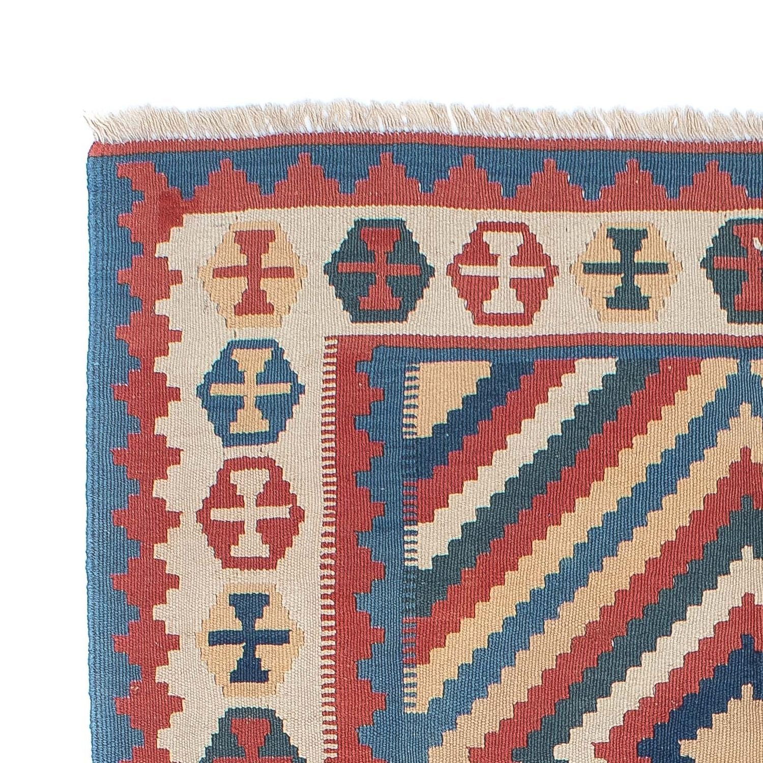 Kelim Teppich - Oriental 183 x 124 cm - blau - Image 3