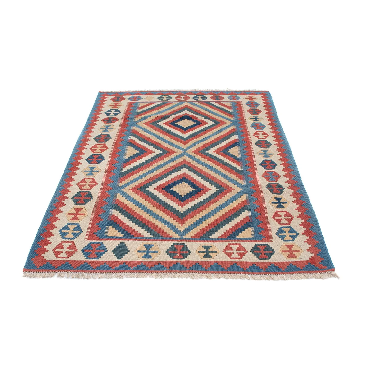 Kelim Teppich - Oriental 183 x 124 cm - blau - Image 5