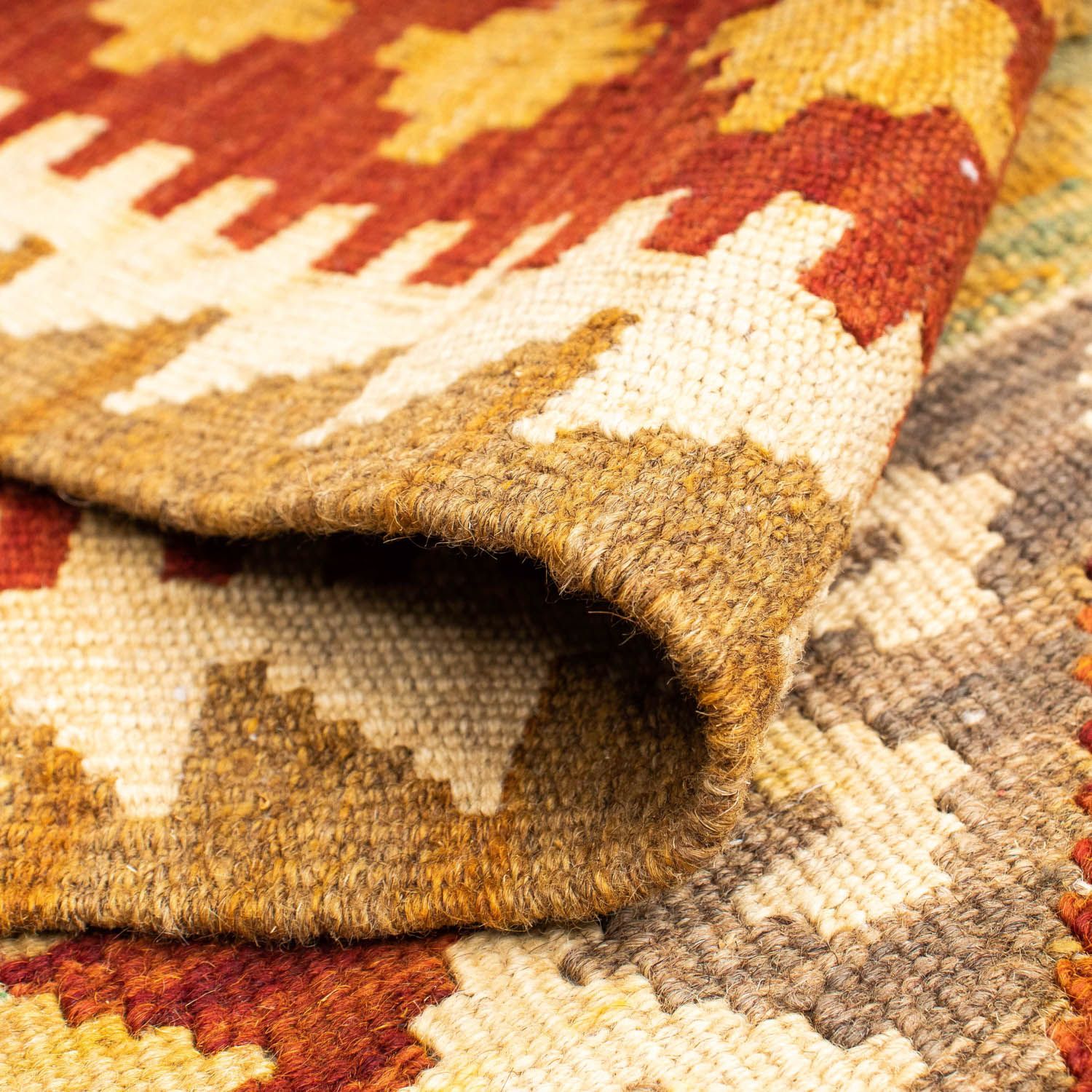 Kelim Teppich - Oriental 183 x 80 cm - beige - Image 4