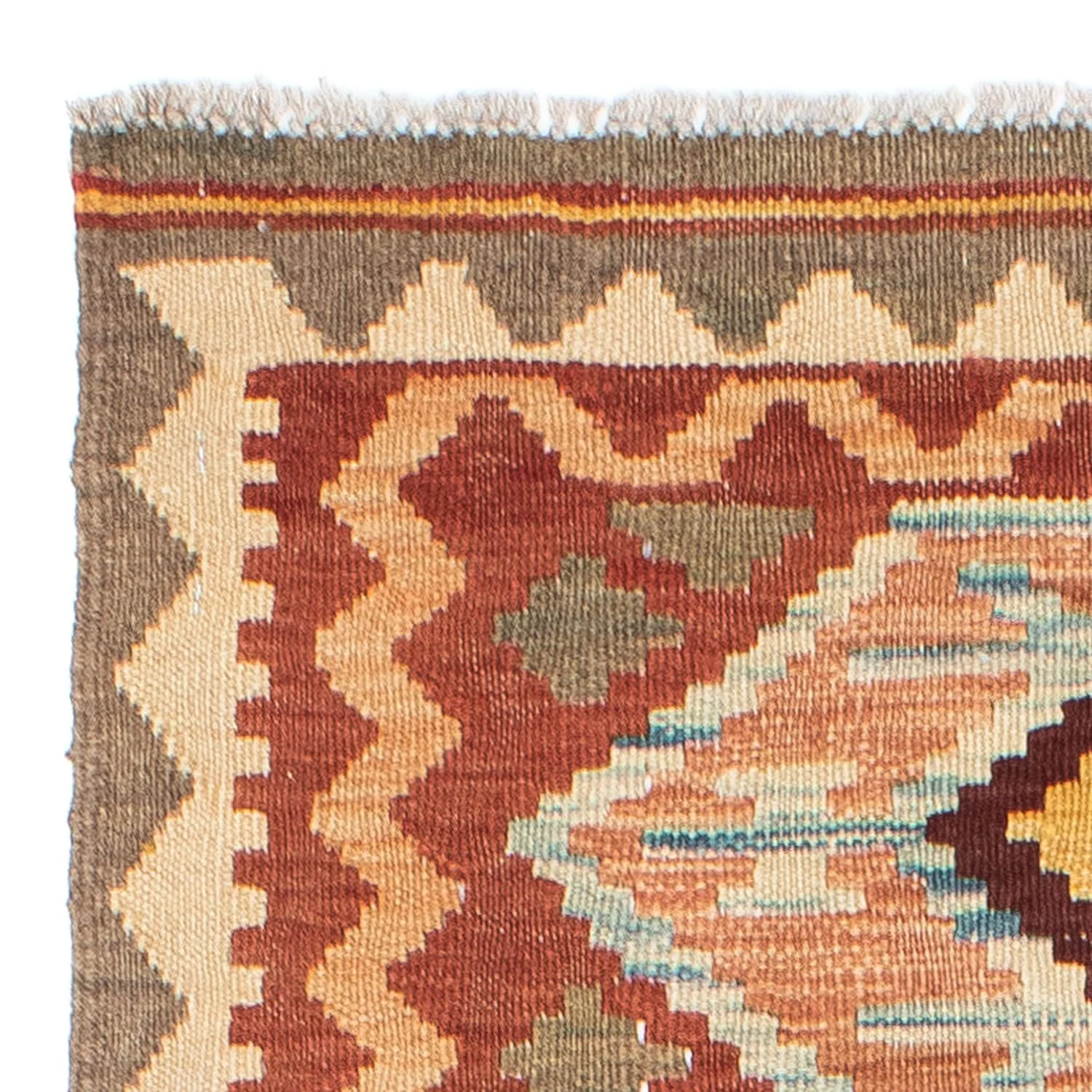 Kelim Teppich - Oriental 193 x 75 cm - braun - Image 3
