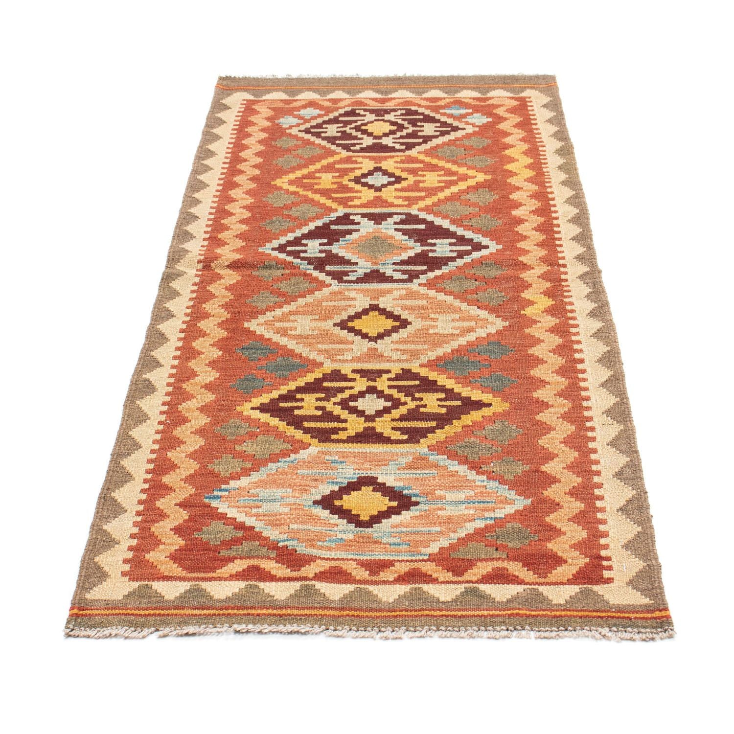 Kelim Teppich - Oriental 193 x 75 cm - braun - Image 5