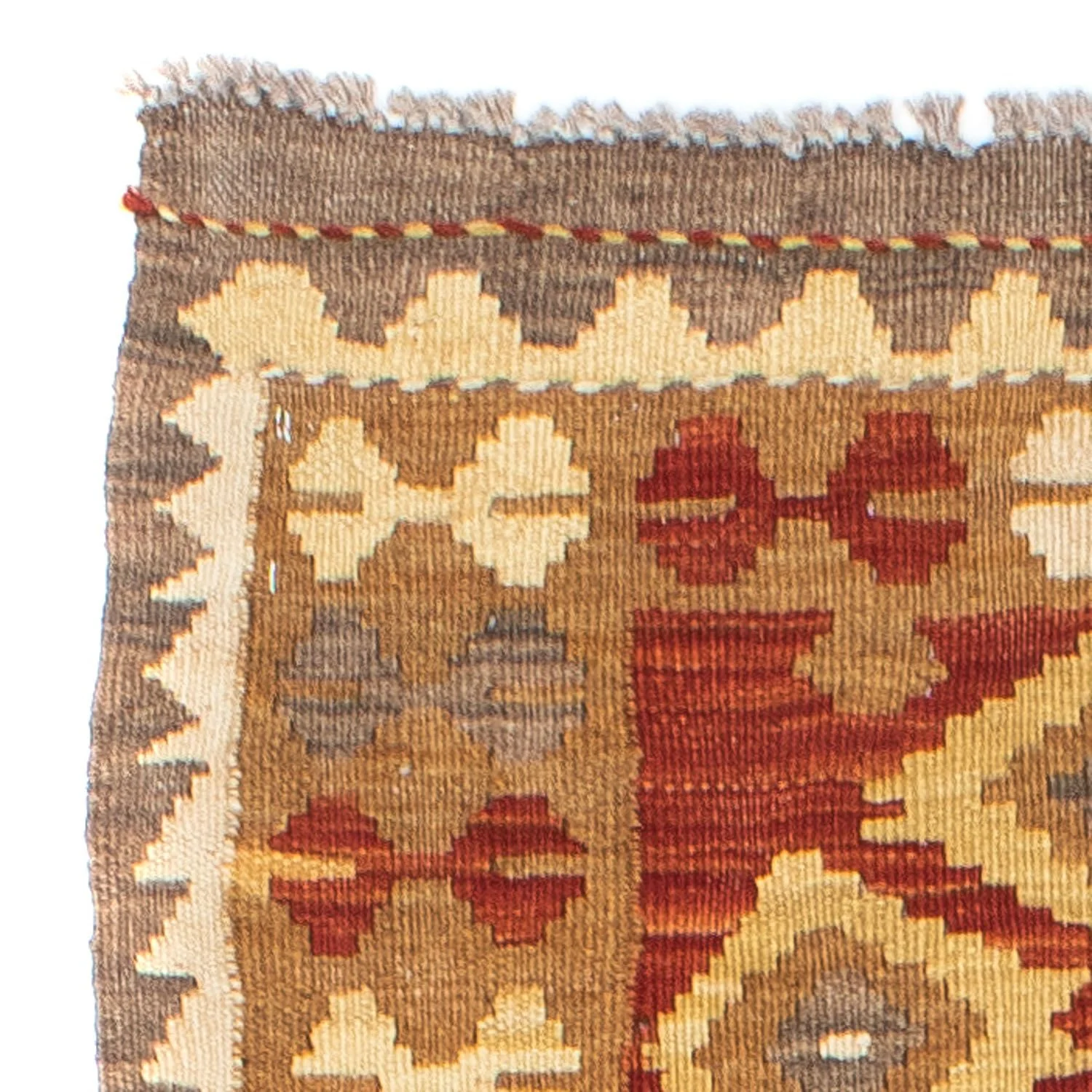 Kelim Teppich - Oriental 194 x 67 cm - rost - Image 3