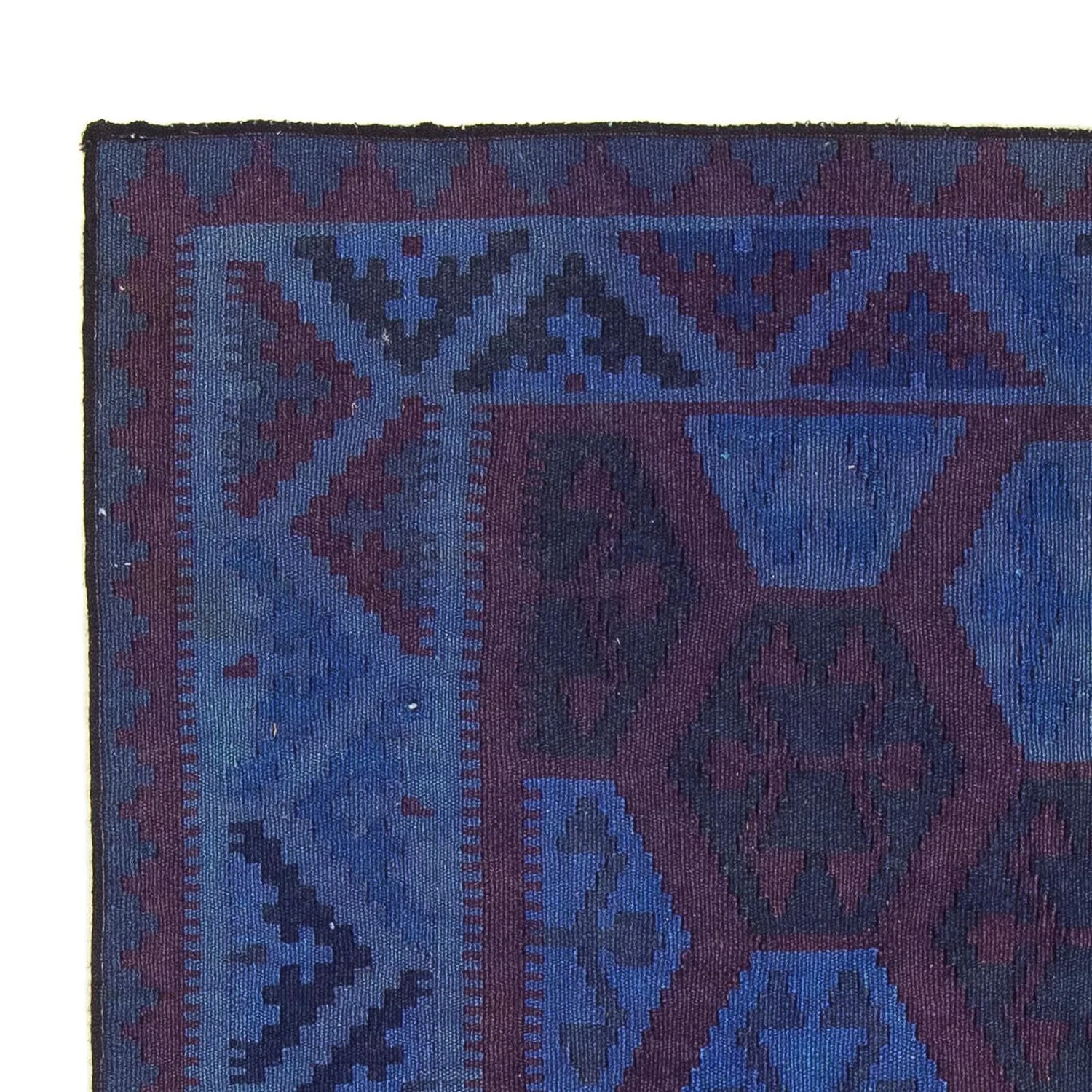 Kelim Teppich - Oriental 195 x 155 cm - blau - Image 3